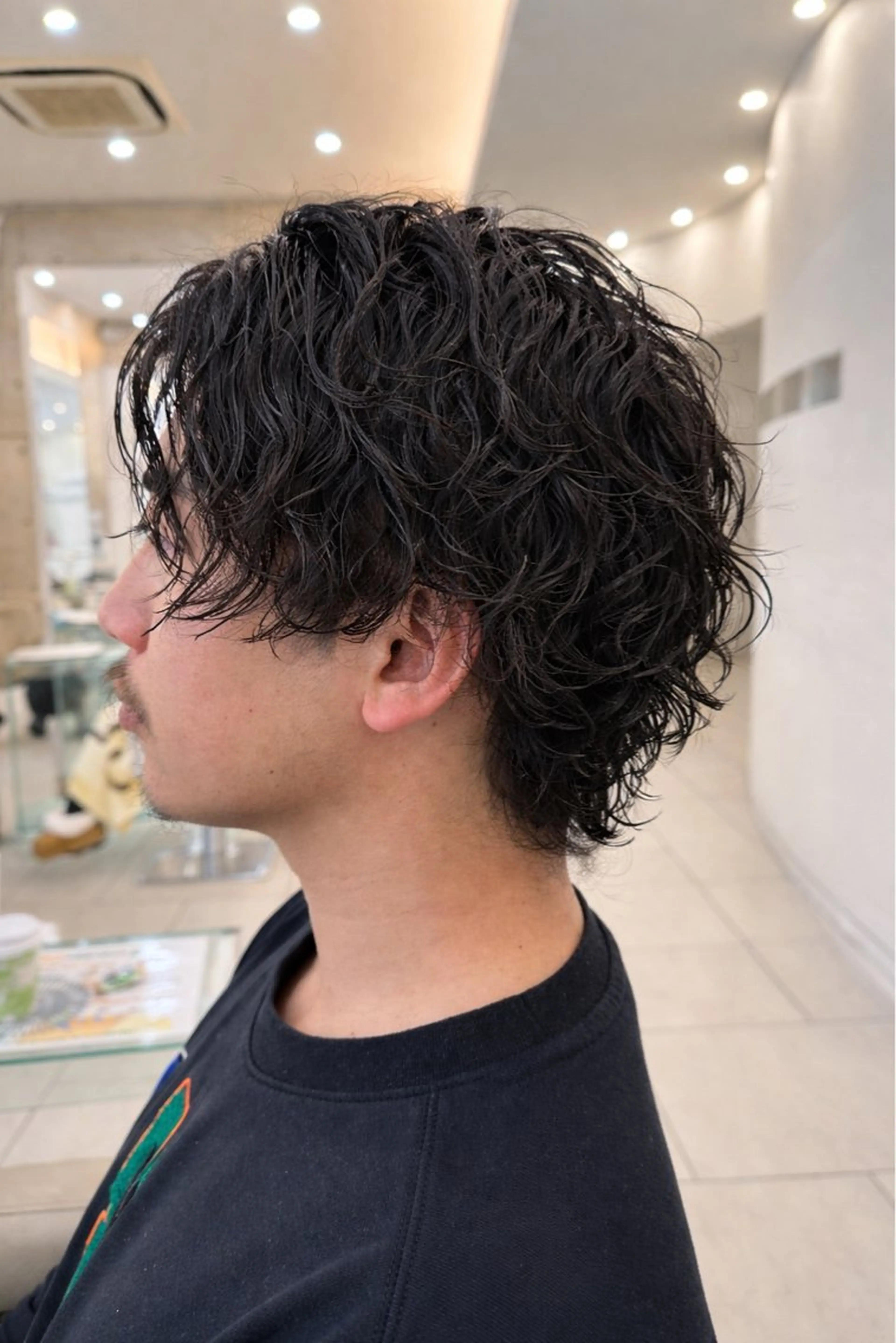 メンズ カット パーマ メンズ特化/メンズ パーマ/ハイトーンのヘアスタイル