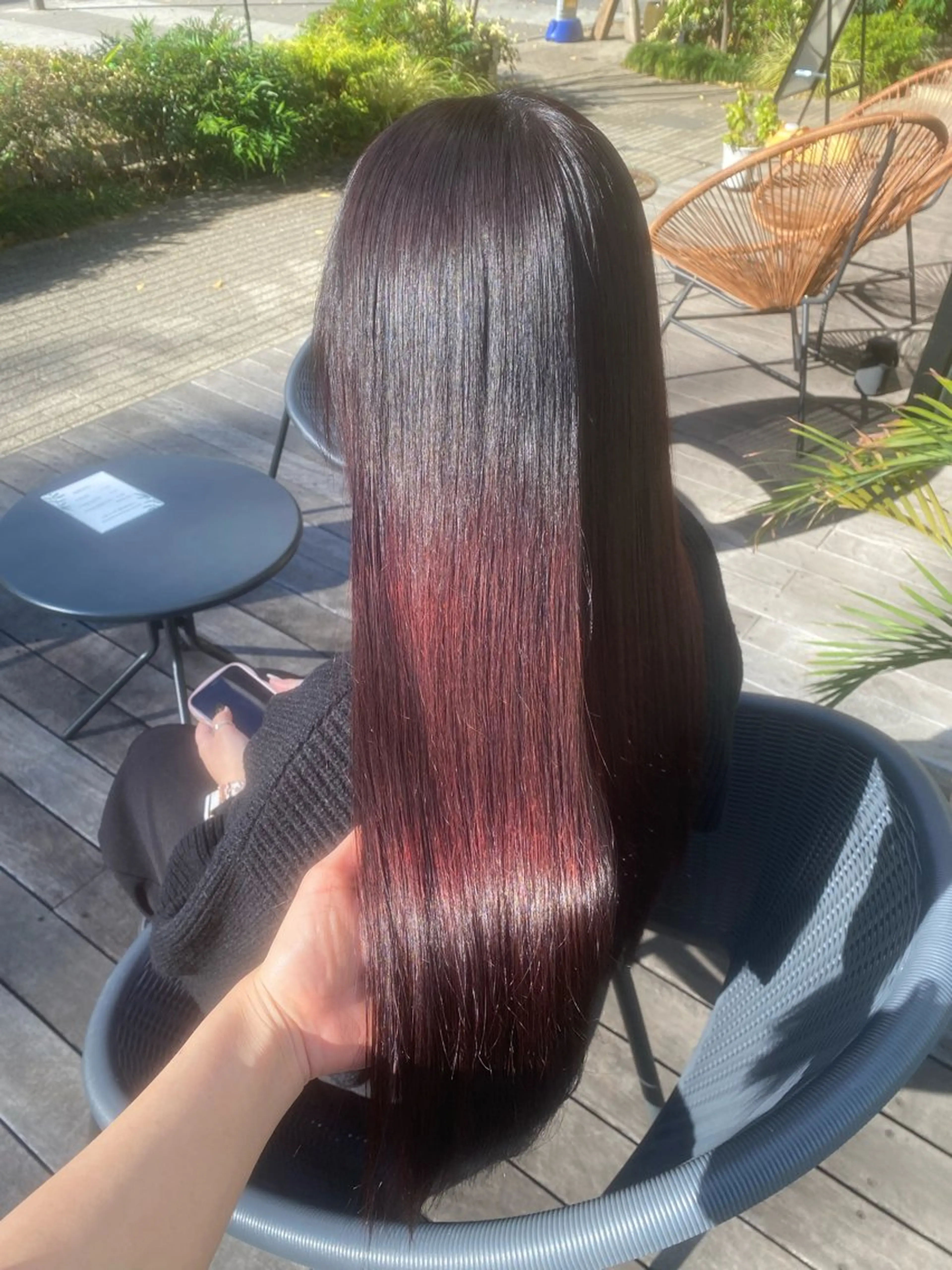 ロング カラー パーマ ヘアアレンジ 加藤 愛実のヘアスタイル