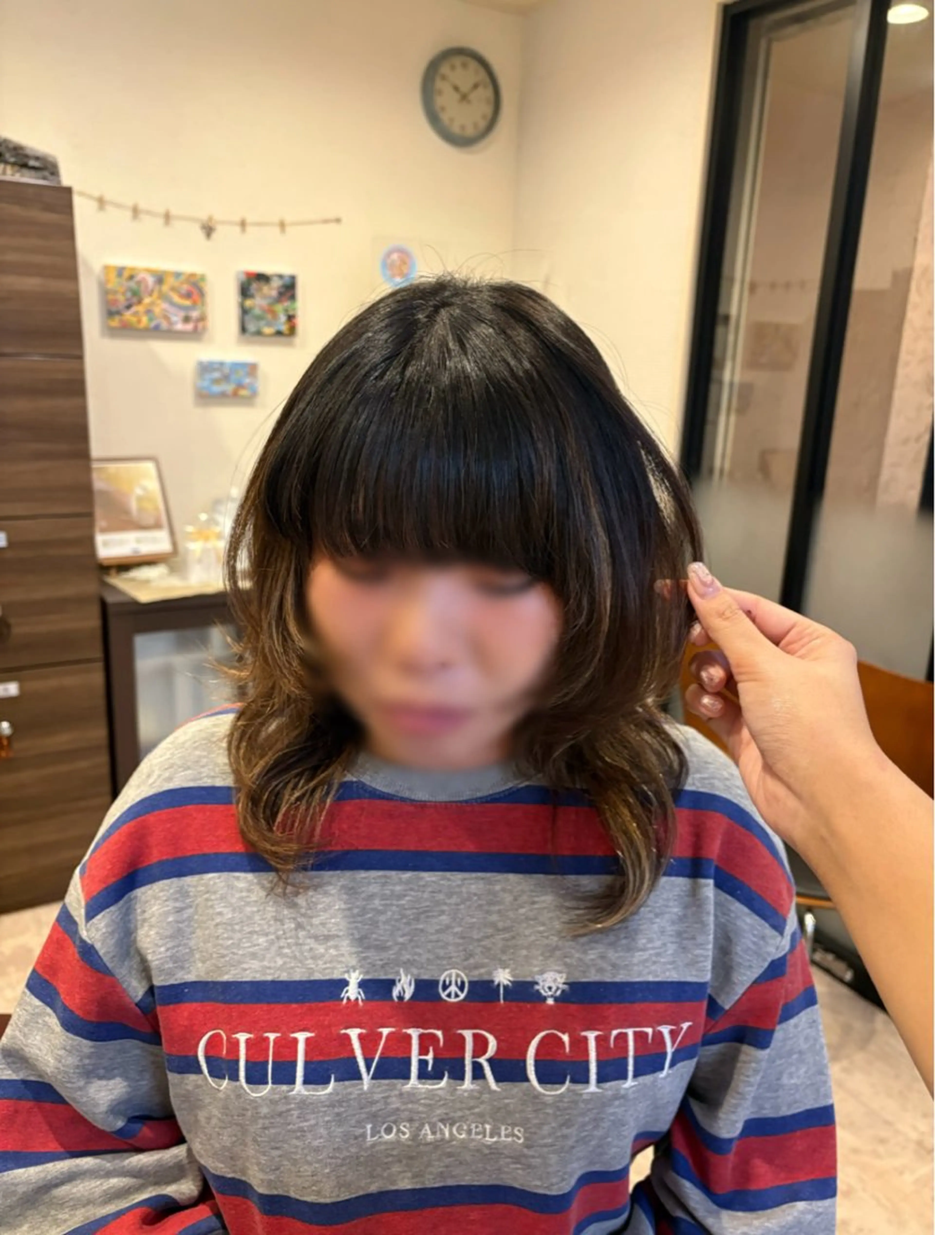 ミディアム ハッシュカット 美容室ナイーブ所属・中田 美優のヘアスタイル