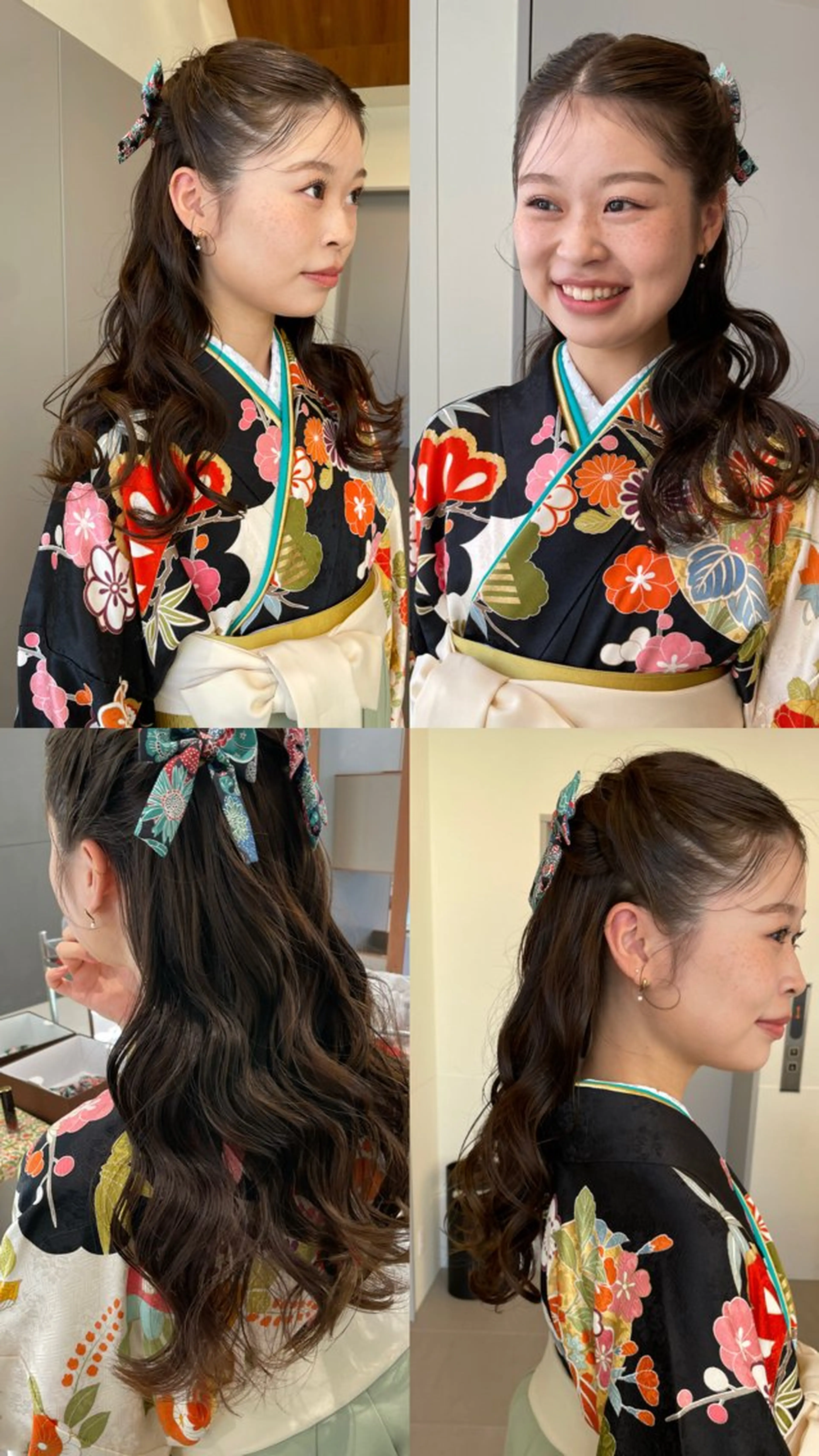 ロング 着付け 透明感🎀LOREN エリコ🌈のヘアスタイル