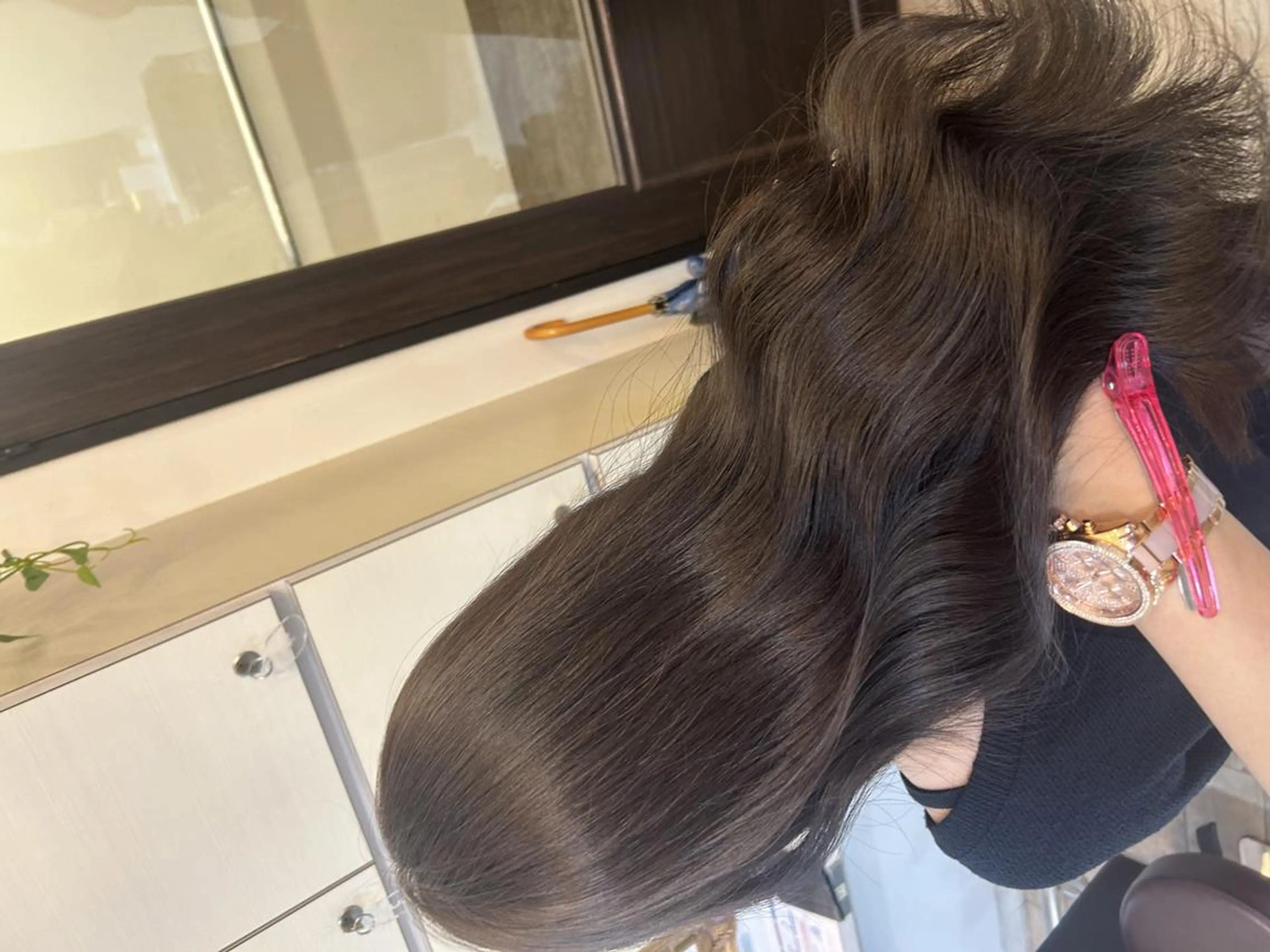 ロング カラー ヘアアレンジ 🦄🫧‪透明感 絹髪特化🫧🍓のヘアスタイル