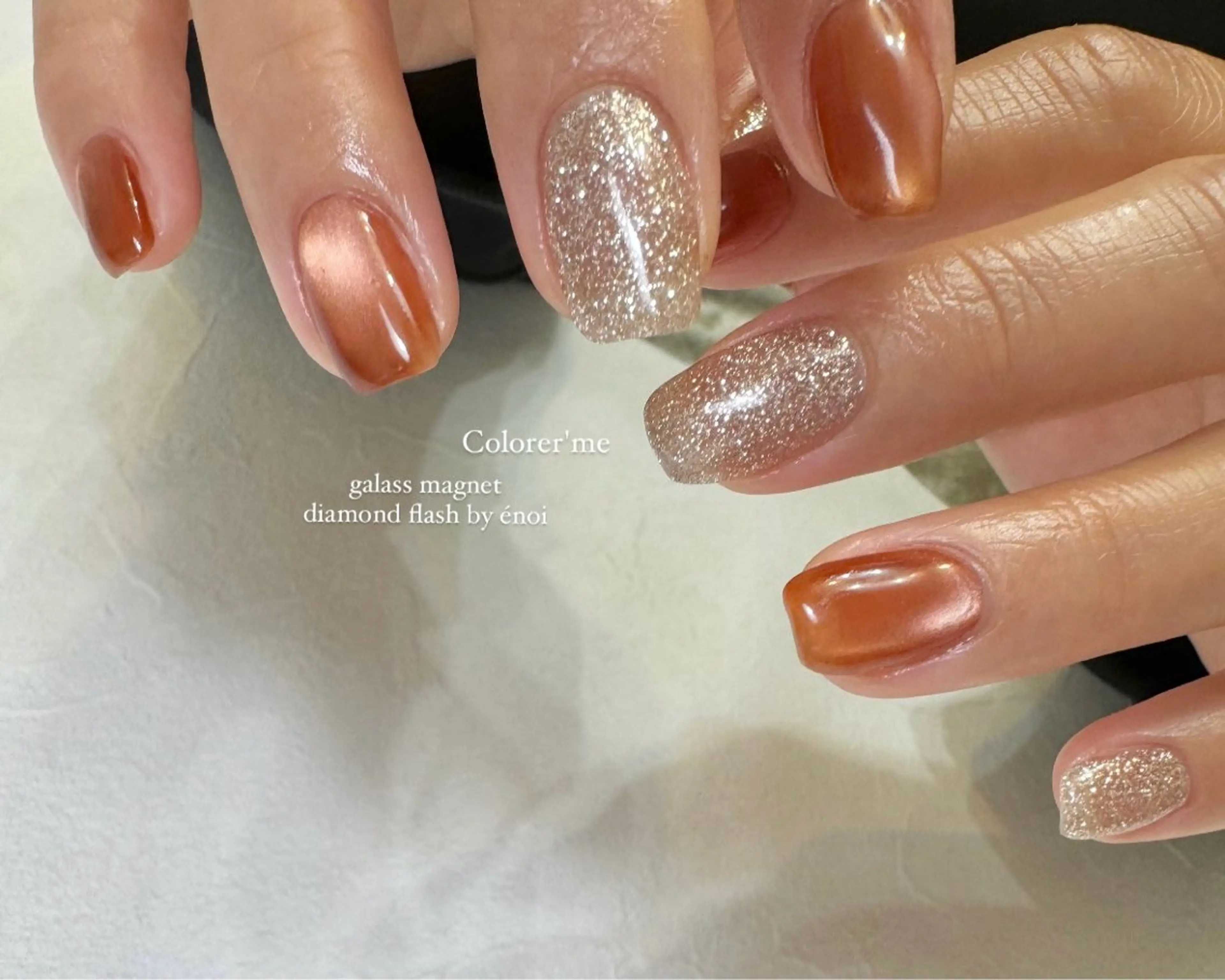 ネイル フラッシュネイル キラキラネイル マグネットネイル ハンドネイル Colorer'me クロレミーのネイルデザイン