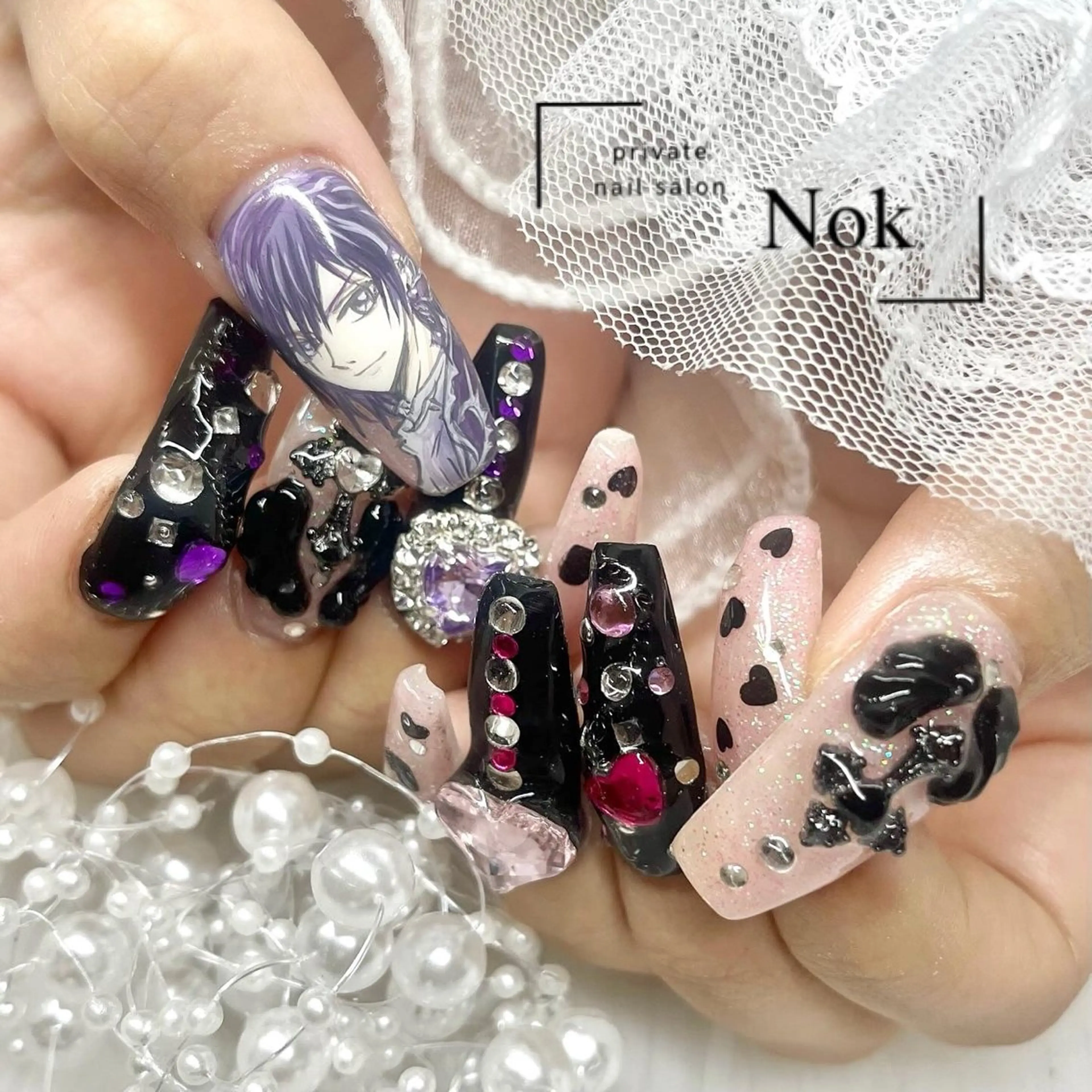 ネイル ハンドネイル 池袋痛ネイル Nok. 渡辺のネイルデザイン