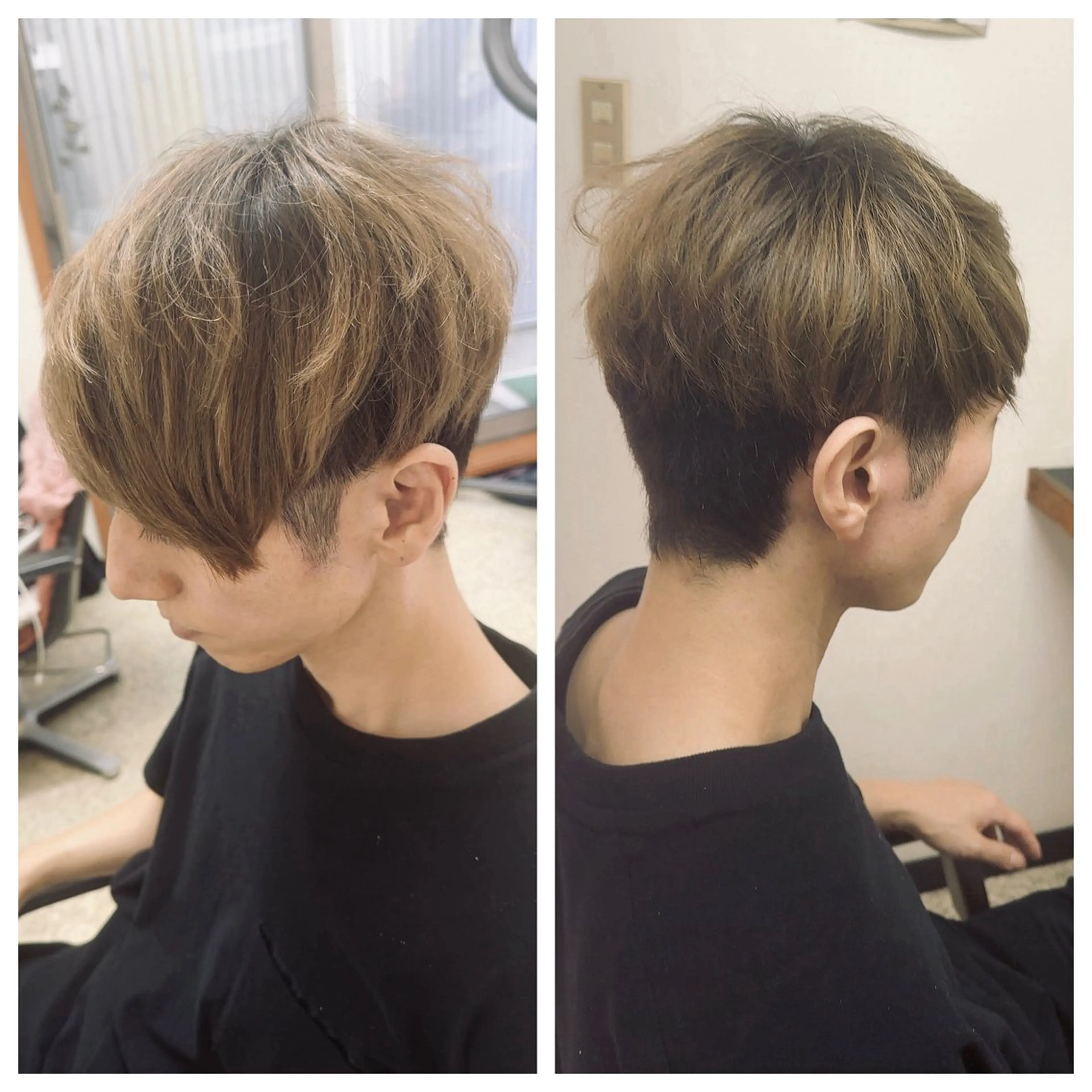ショート カラー メンズ 中島 剛のヘアスタイル