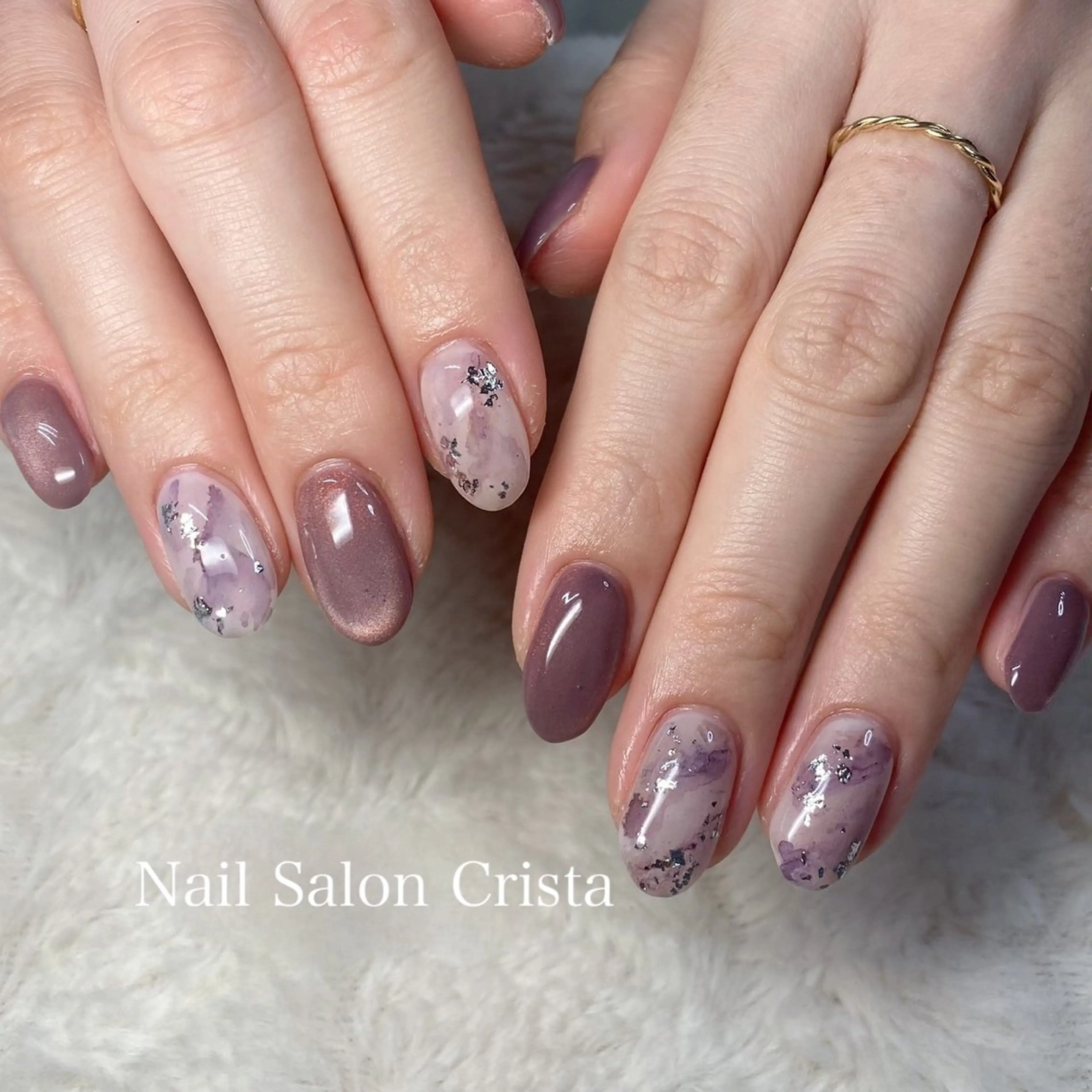 ネイル ジェルネイル マグネットネイル パラジェル CRISTA所属・CRISTA MOMOのネイルデザイン