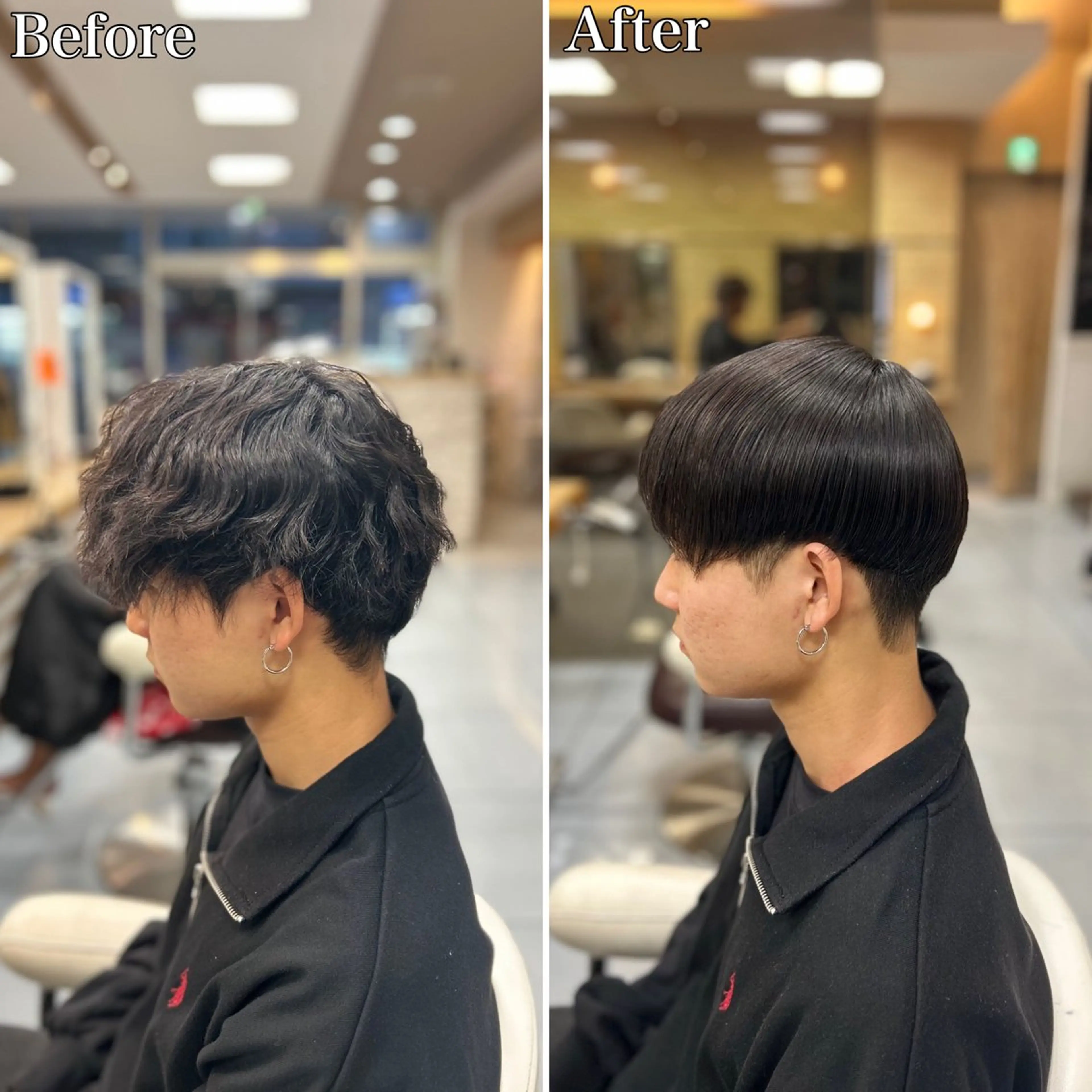 セミロング パーマ メンズ 縮毛矯正 カット 縮毛矯正 トリートメント 🔮メンズ縮毛矯正 毛流れパーマ💎竹永のヘアスタイル