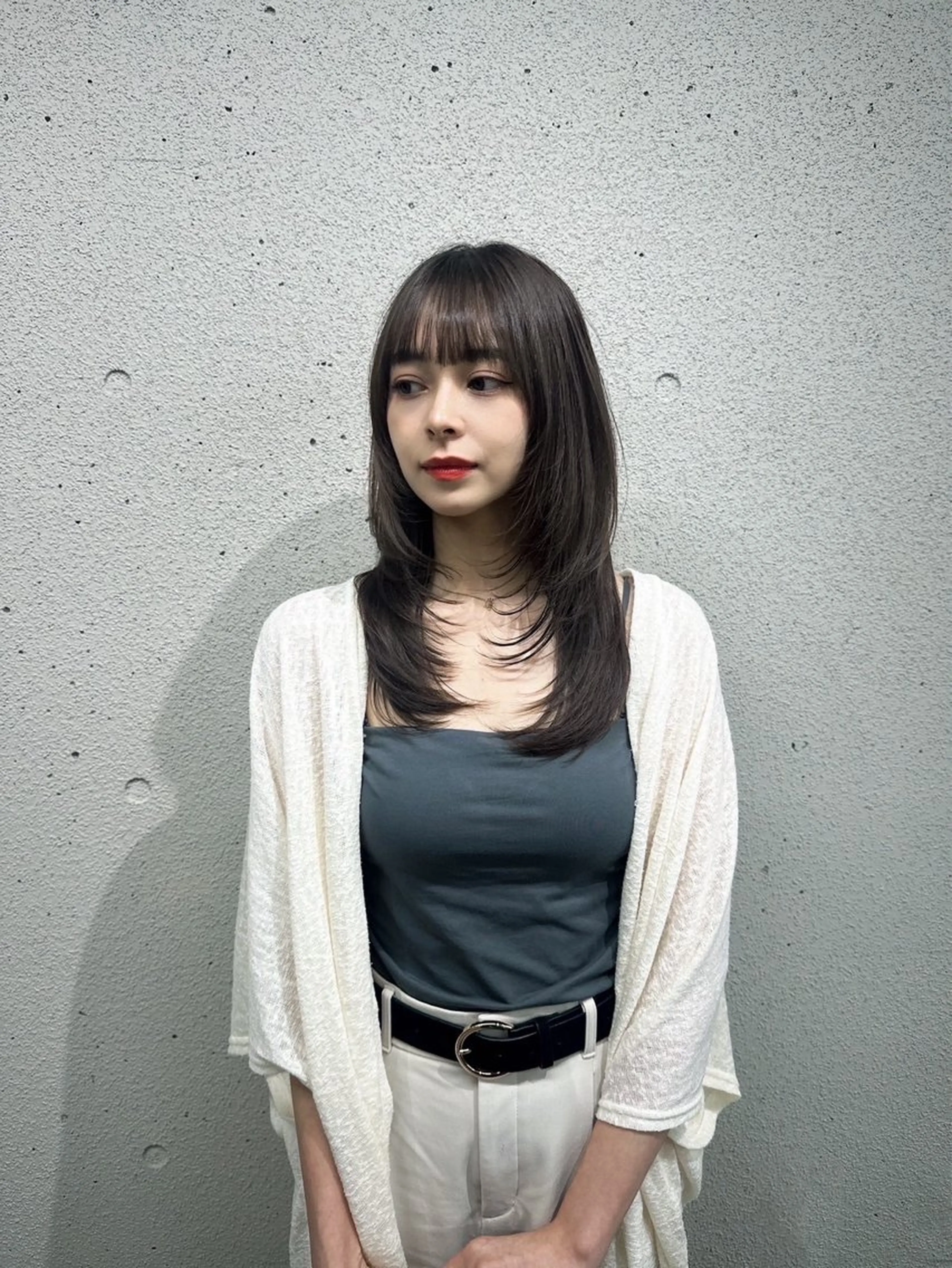 ロング 透明感ダブルカラー/ 諸岡ひばりのヘアスタイル