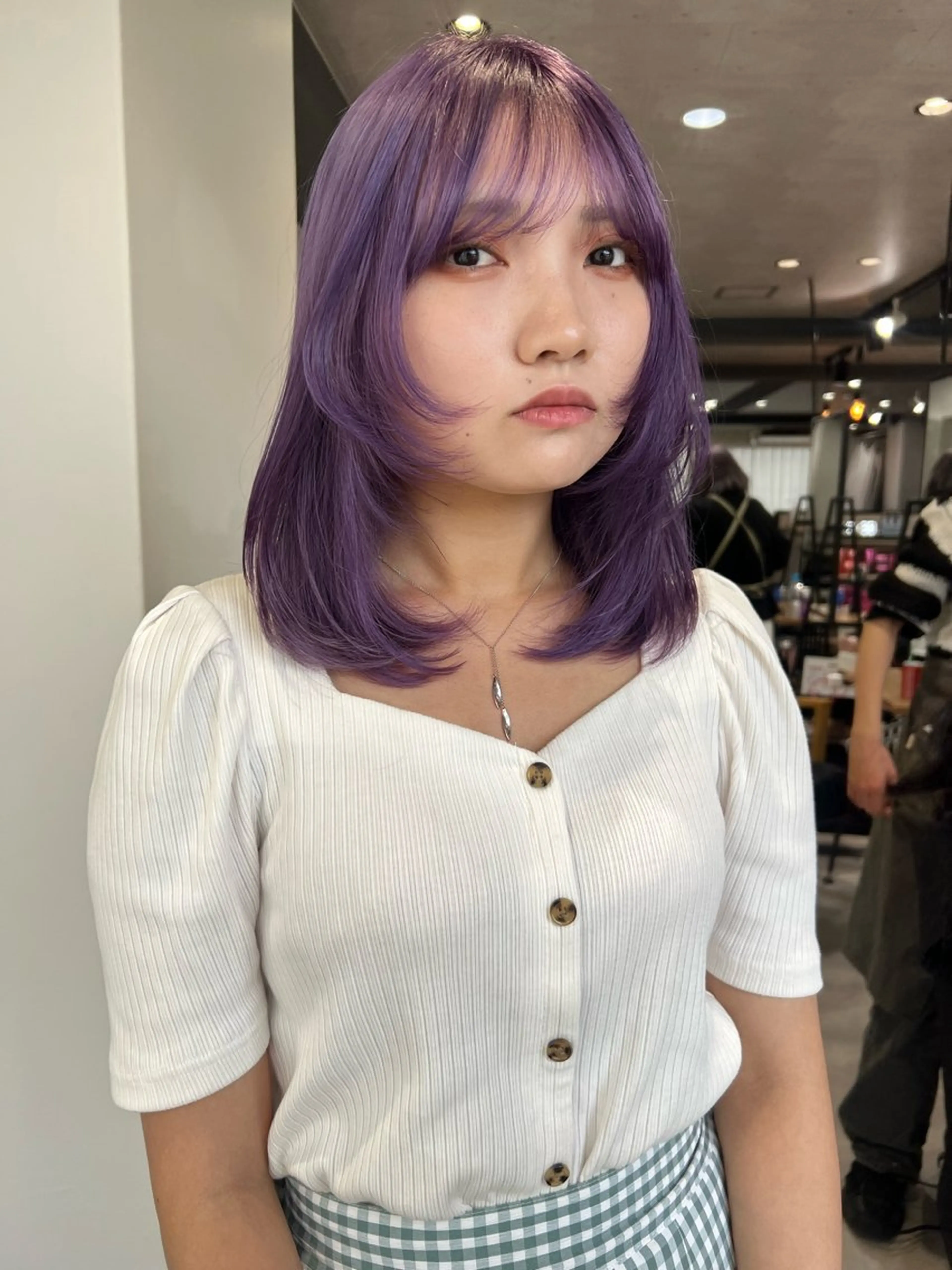 ミディアム カラー カット ヘアカラー トリートメント ダブルカラー🩰 CHIHIRO👒のヘアスタイル