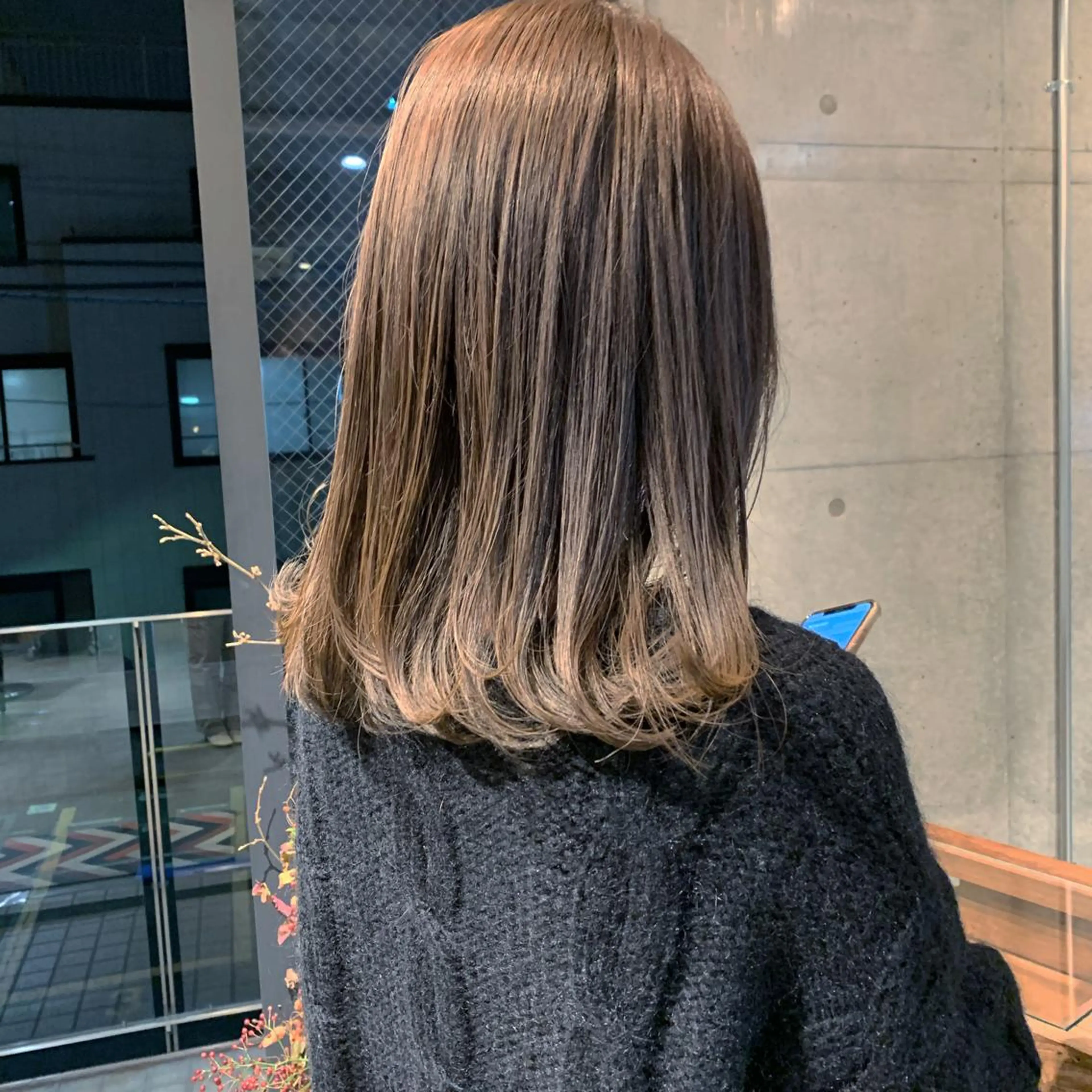 ロング カラー ヘアアレンジ グレージュ ラベンダーカラー ラベンダーグレージュ ラベンダーグレー GO TODAY  シェアサロン札幌店所属・kana .のヘアスタイル