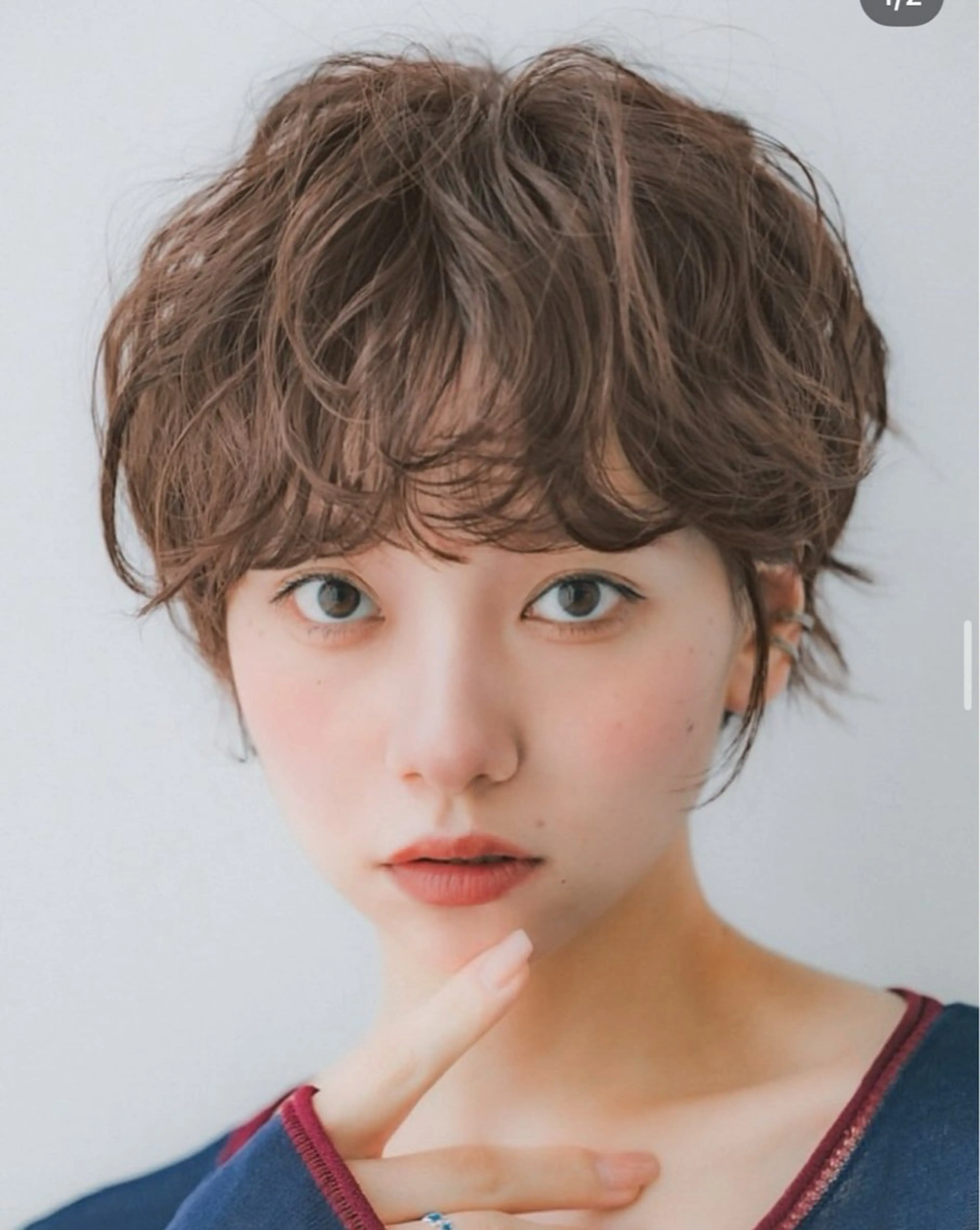 首が長く見える👀カット3stepトリートメント付ショートヘアパーマ〈カット＋パーマ＋トリートメント＋シャンプーブロー〉の写真