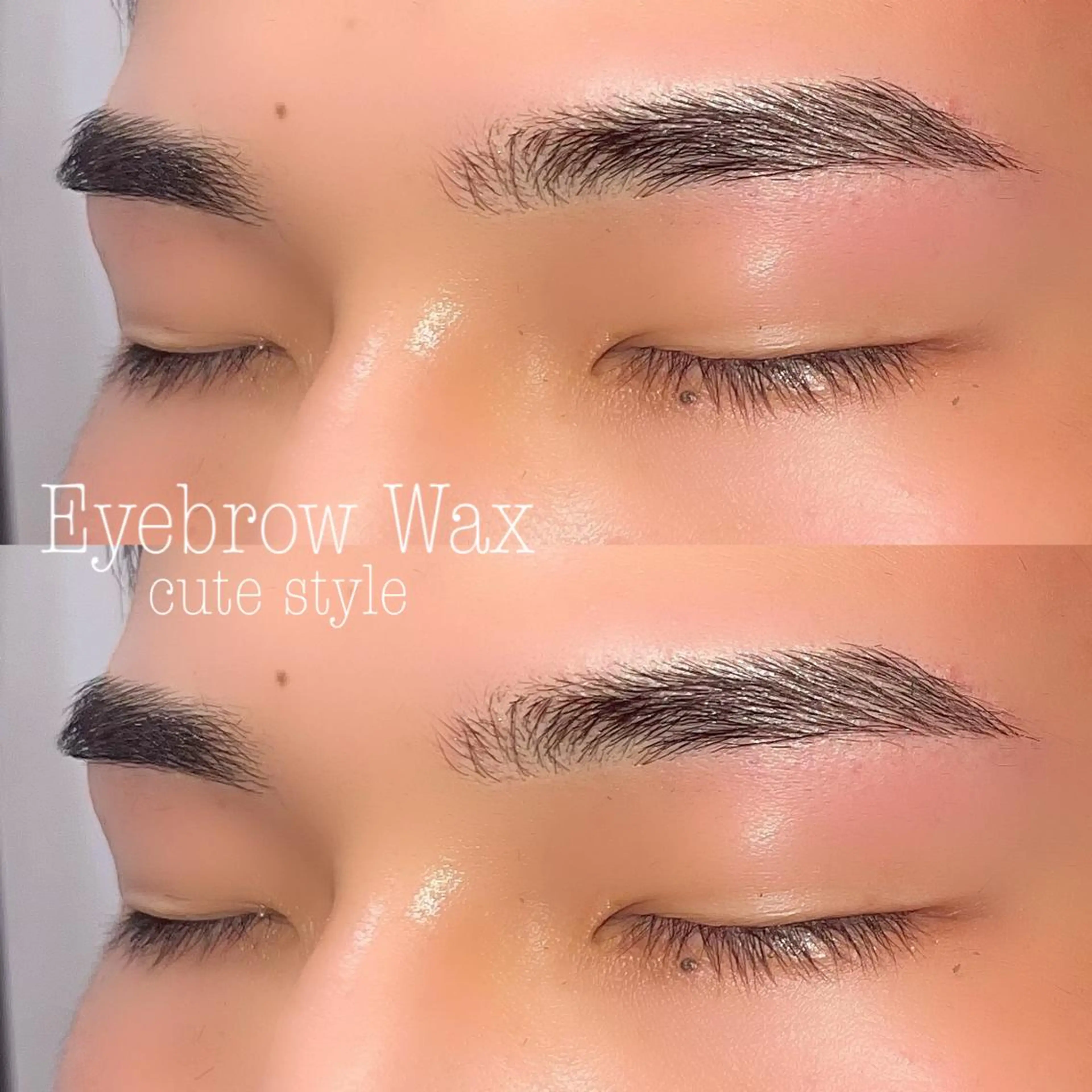アイブロウwax脱毛➕間引きの写真
