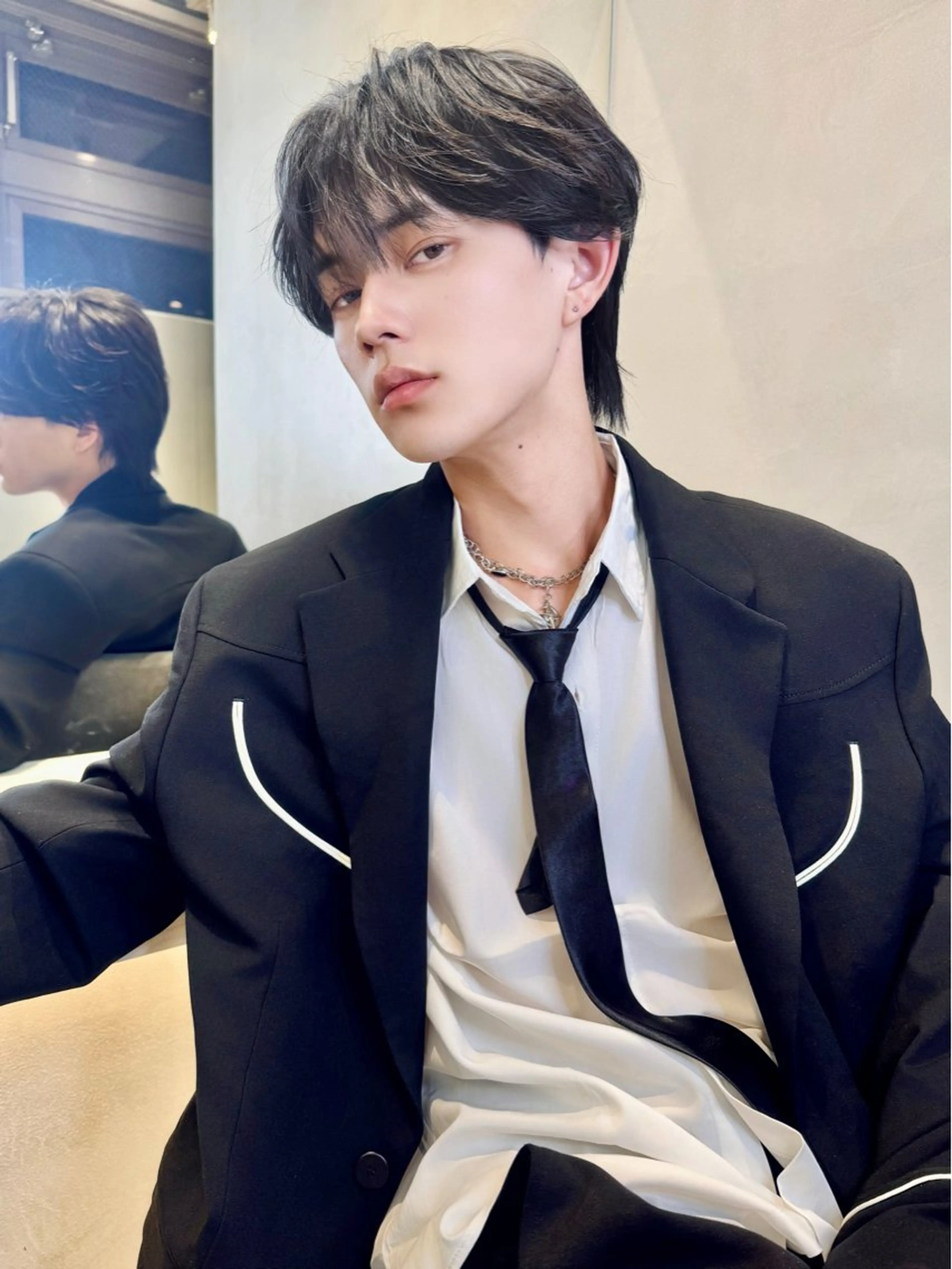 ショート パーマ メンズ カット 縮毛矯正 🔶似合わせセンター パート/ヤス🔶のヘアスタイル