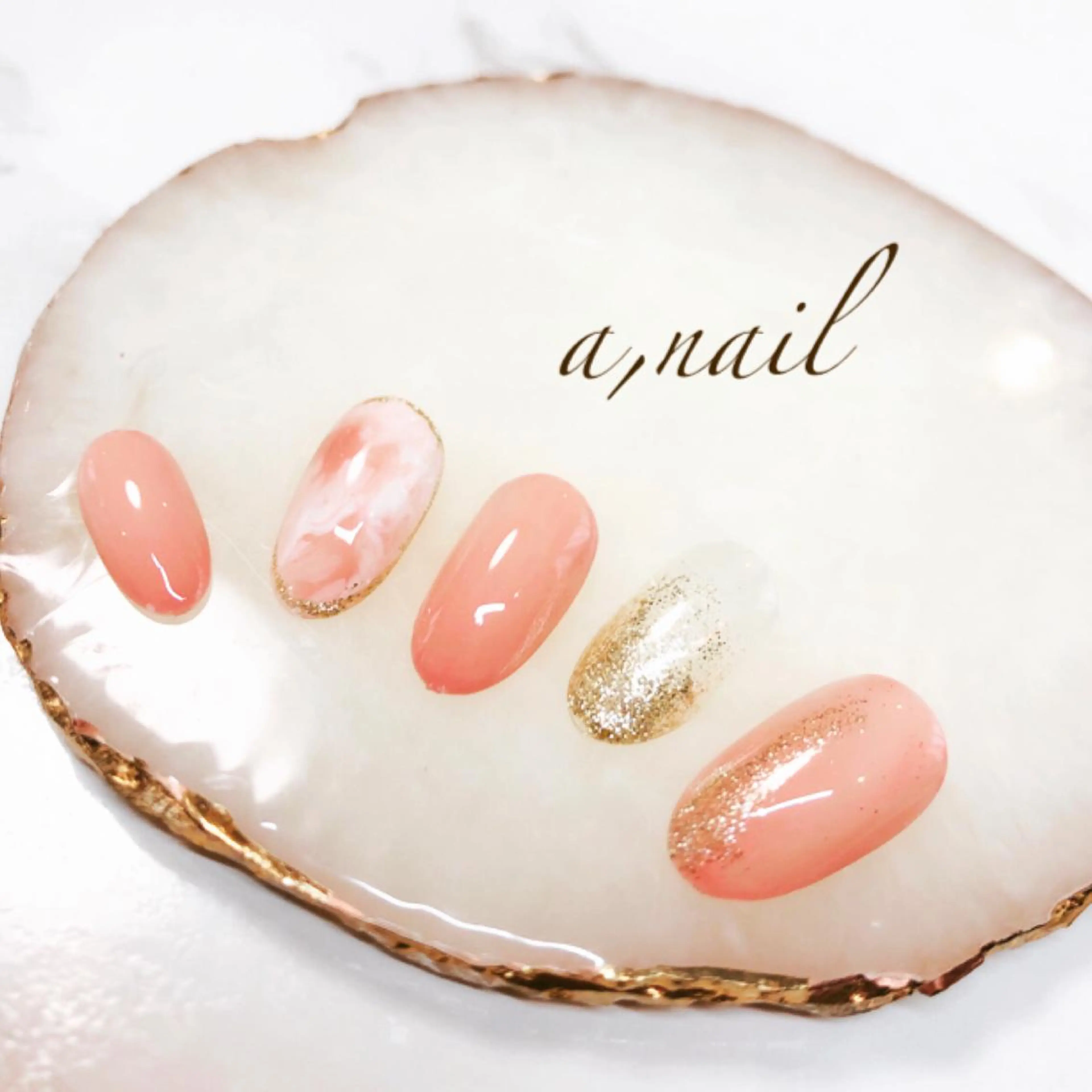 ネイル フットネイル ジェルネイル グラデーション 大理石ネイル(マーブル) ニュアンスネイル ハンドネイル ネイルサロン エーネイルのネイルデザイン