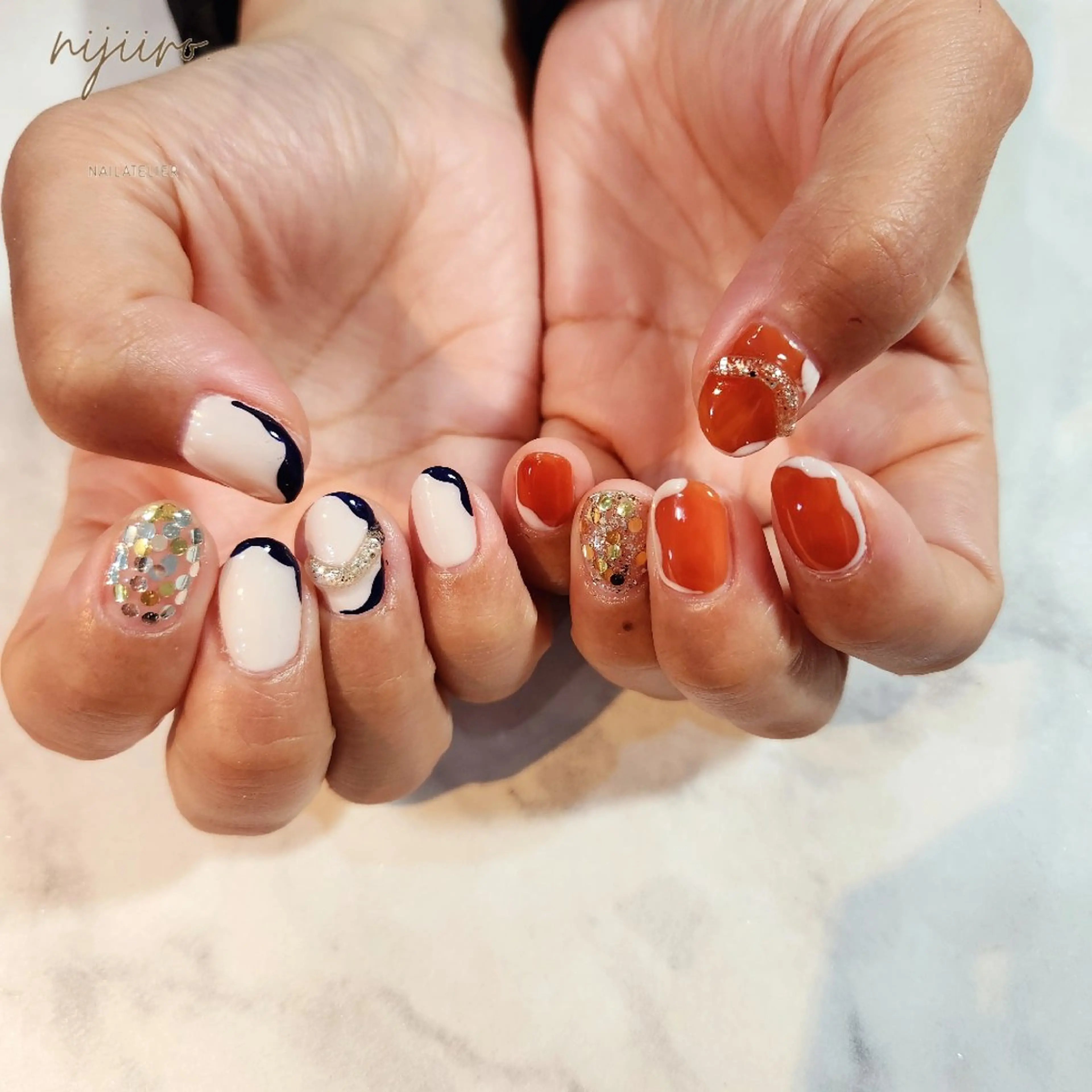 ネイル ハンドネイル nailatelier nijiiro.所属・nijiiro🌈 サトウのネイルデザイン