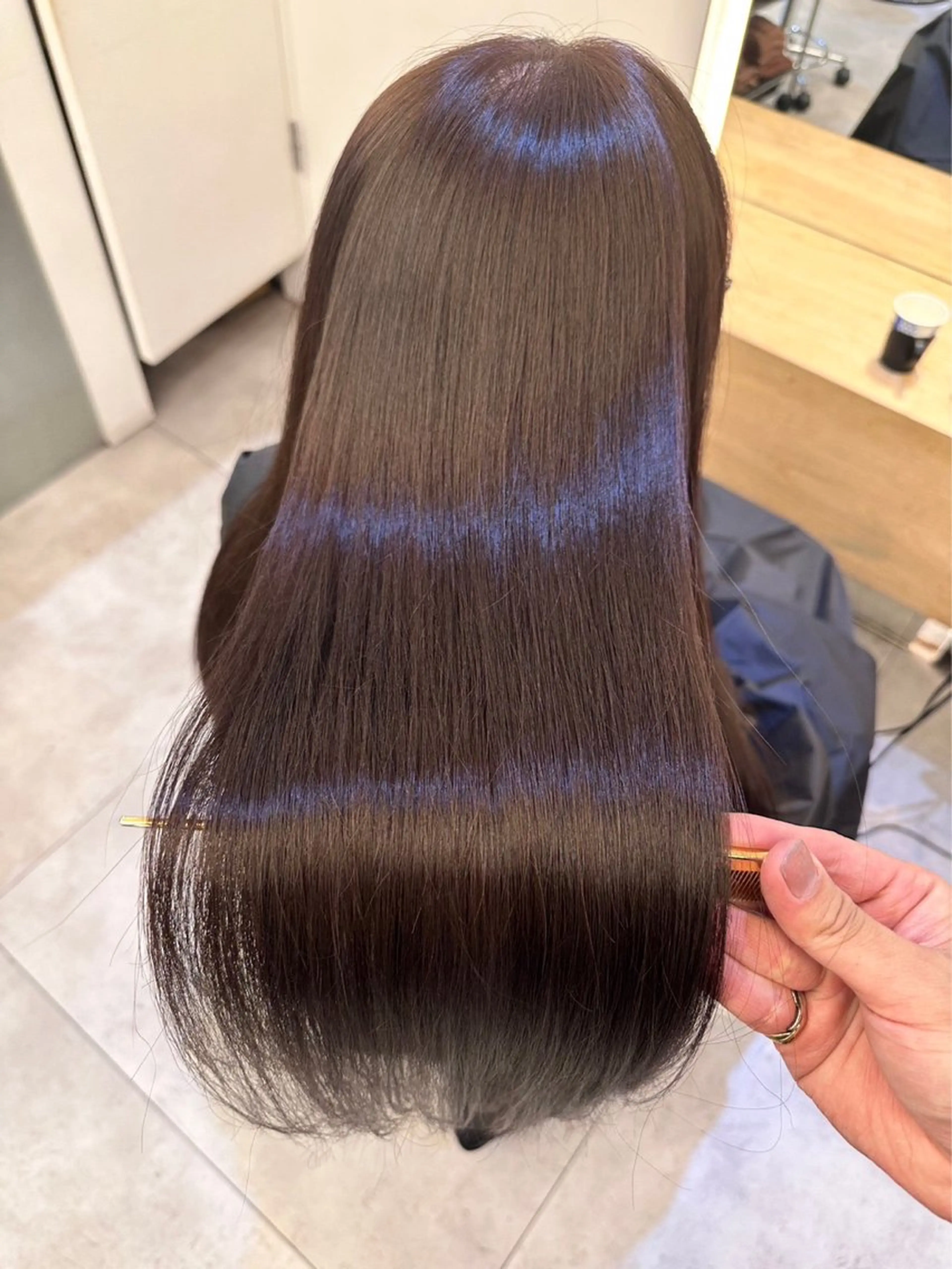 ロング レイヤーカット /ハイトーンchaoのヘアスタイル