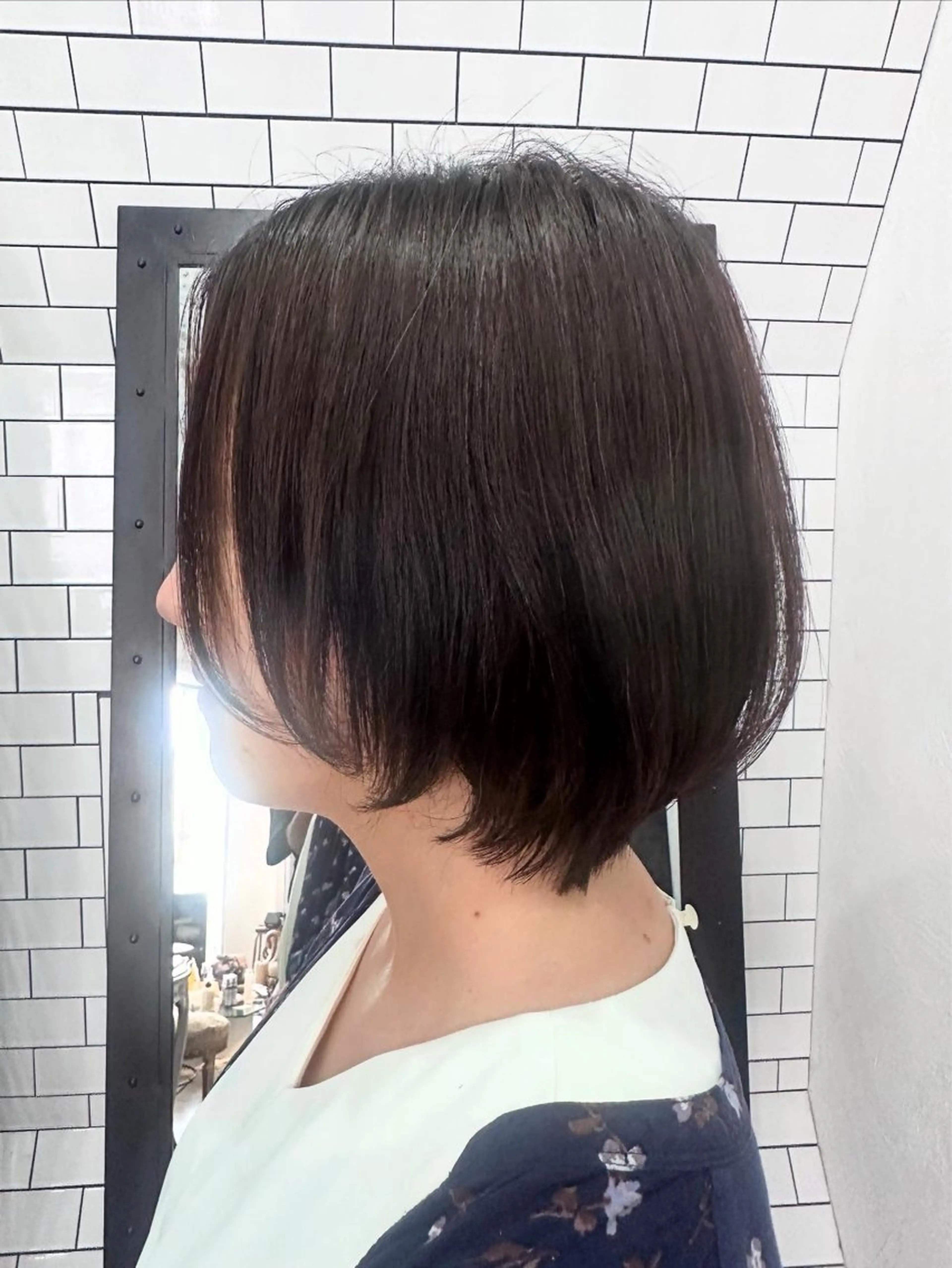 ショート カット 縮毛矯正 トリートメント 妙見 知洋のヘアスタイル