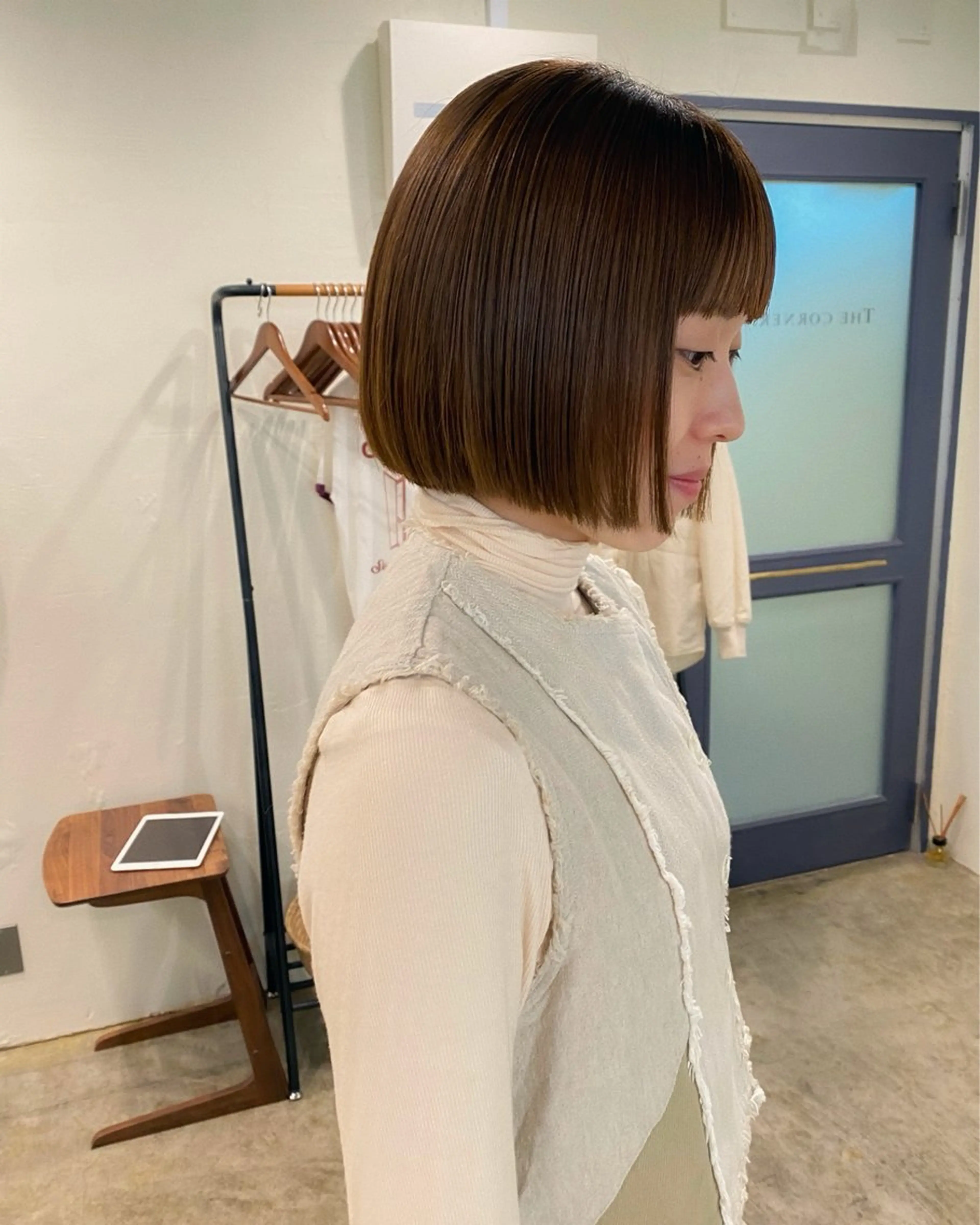 ショート カラー カット トリートメント ヘッドスパ 板谷みさき /艶ボブ/藤沢美容室のヘアスタイル