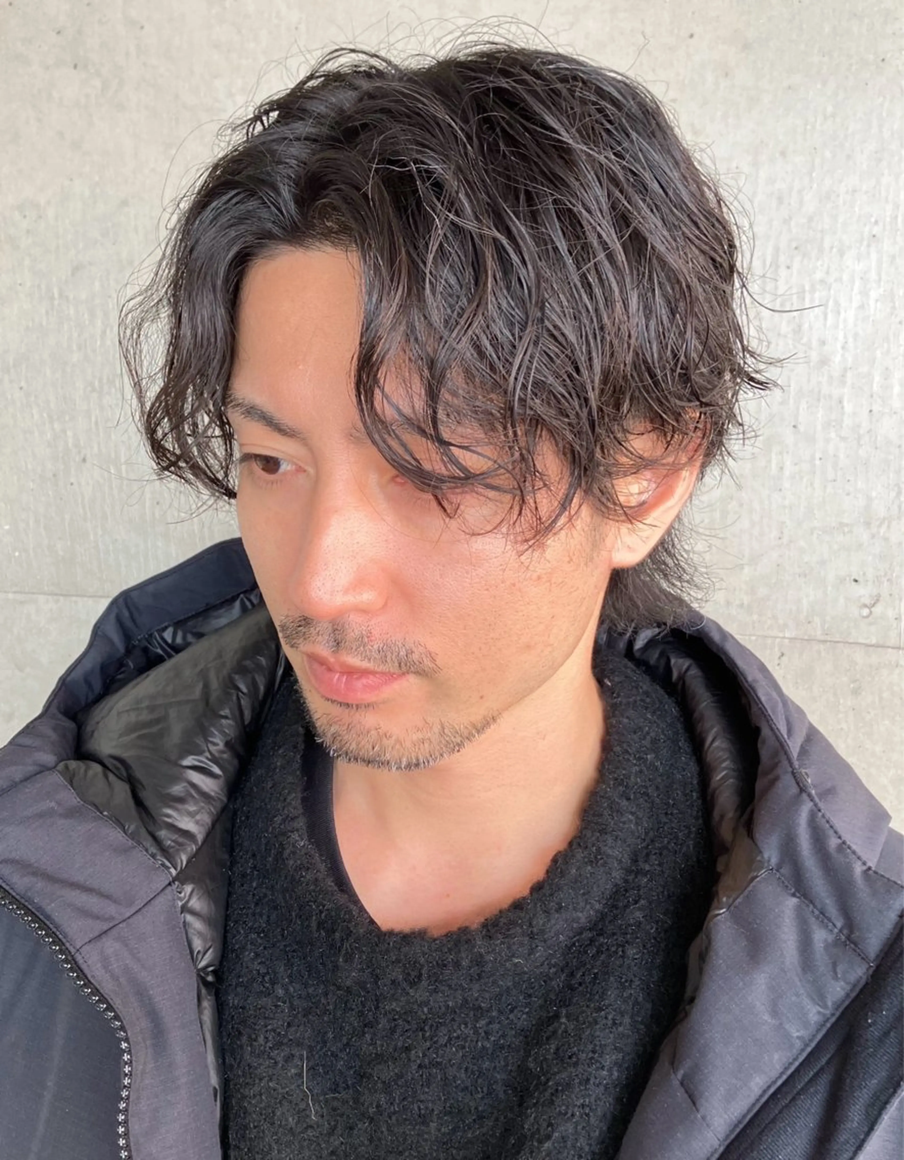 メンズ✨デザインパーマ✨➕骨格矯正カットの写真