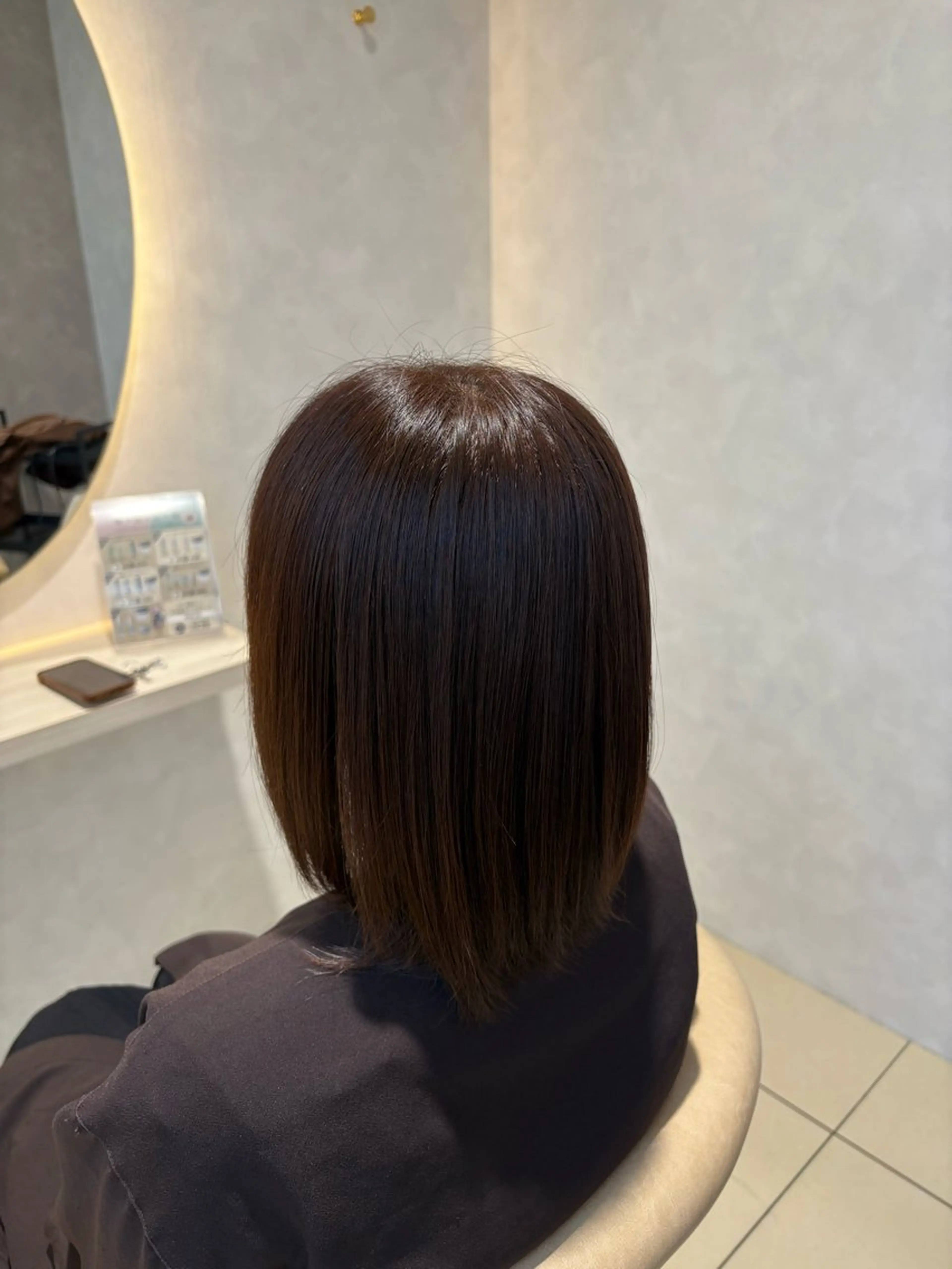 ミディアム ピンクブラウン 笹川 聖奈のヘアスタイル