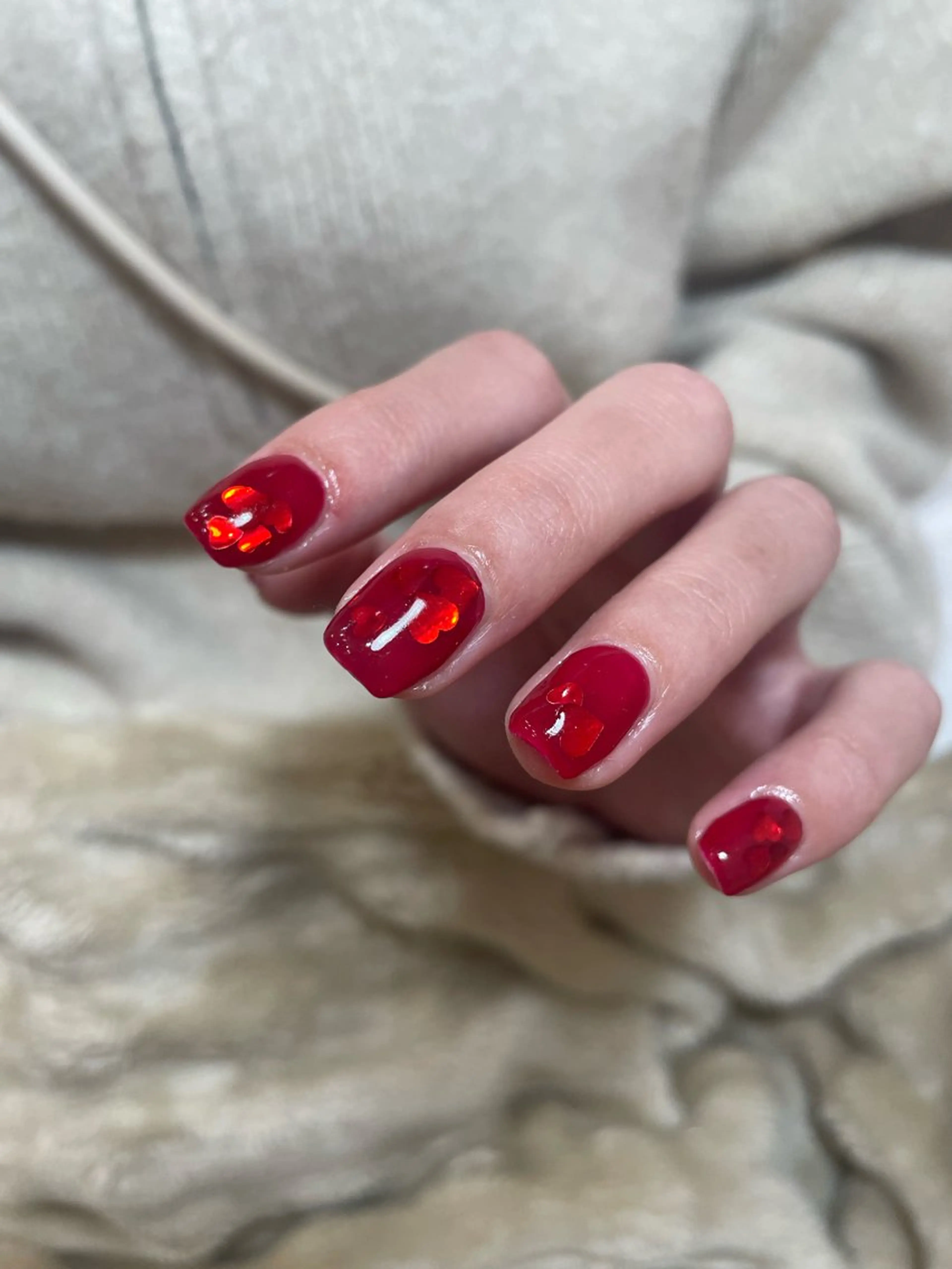 ネイル バレンタイン 【 Lea's 】 kaedeのネイルデザイン