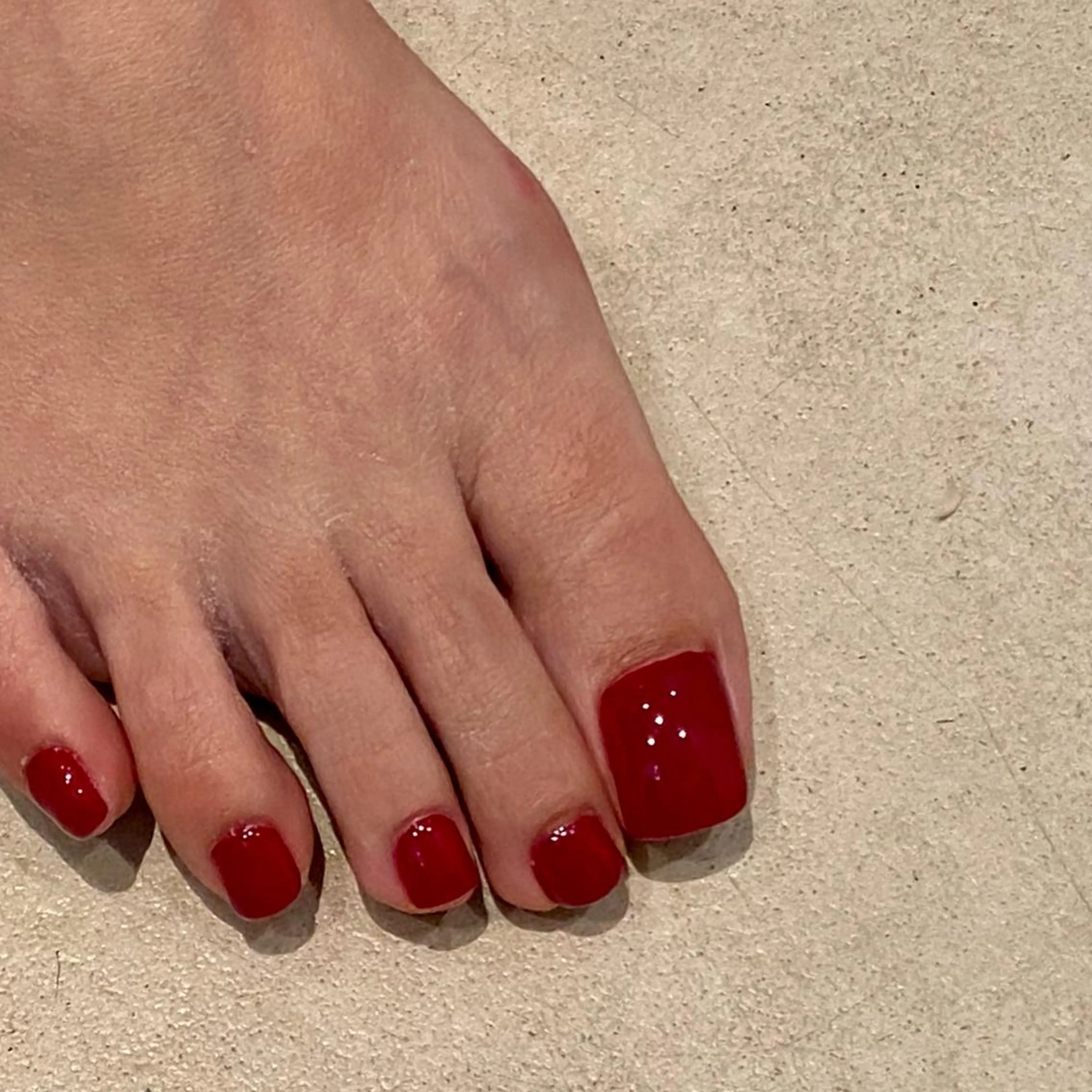 【シェラックネイル】フット🦶⚠️オフなし🍀ケア込みの写真