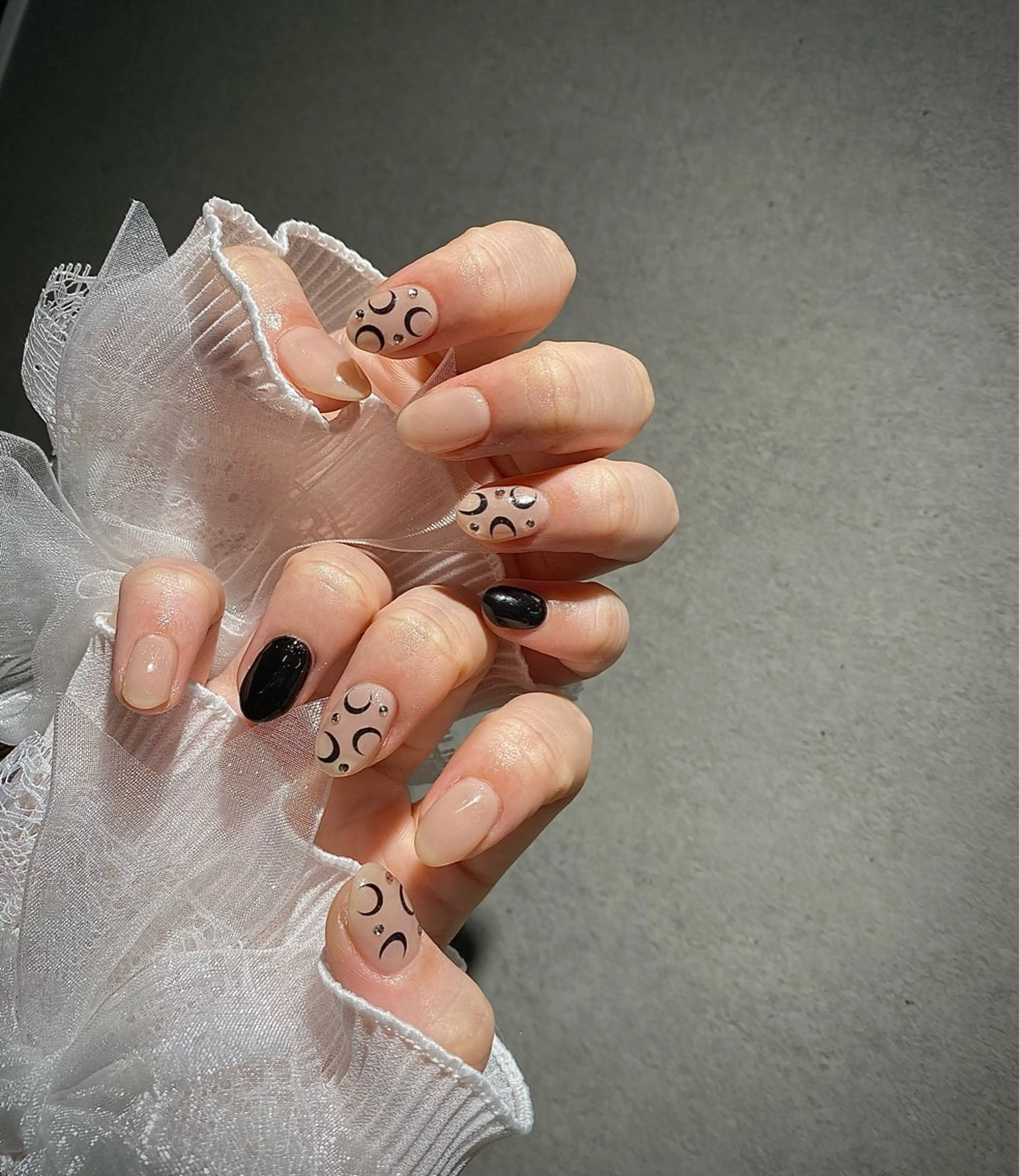 ネイル I-nailロング /ワンホン/キラキラのネイルデザイン