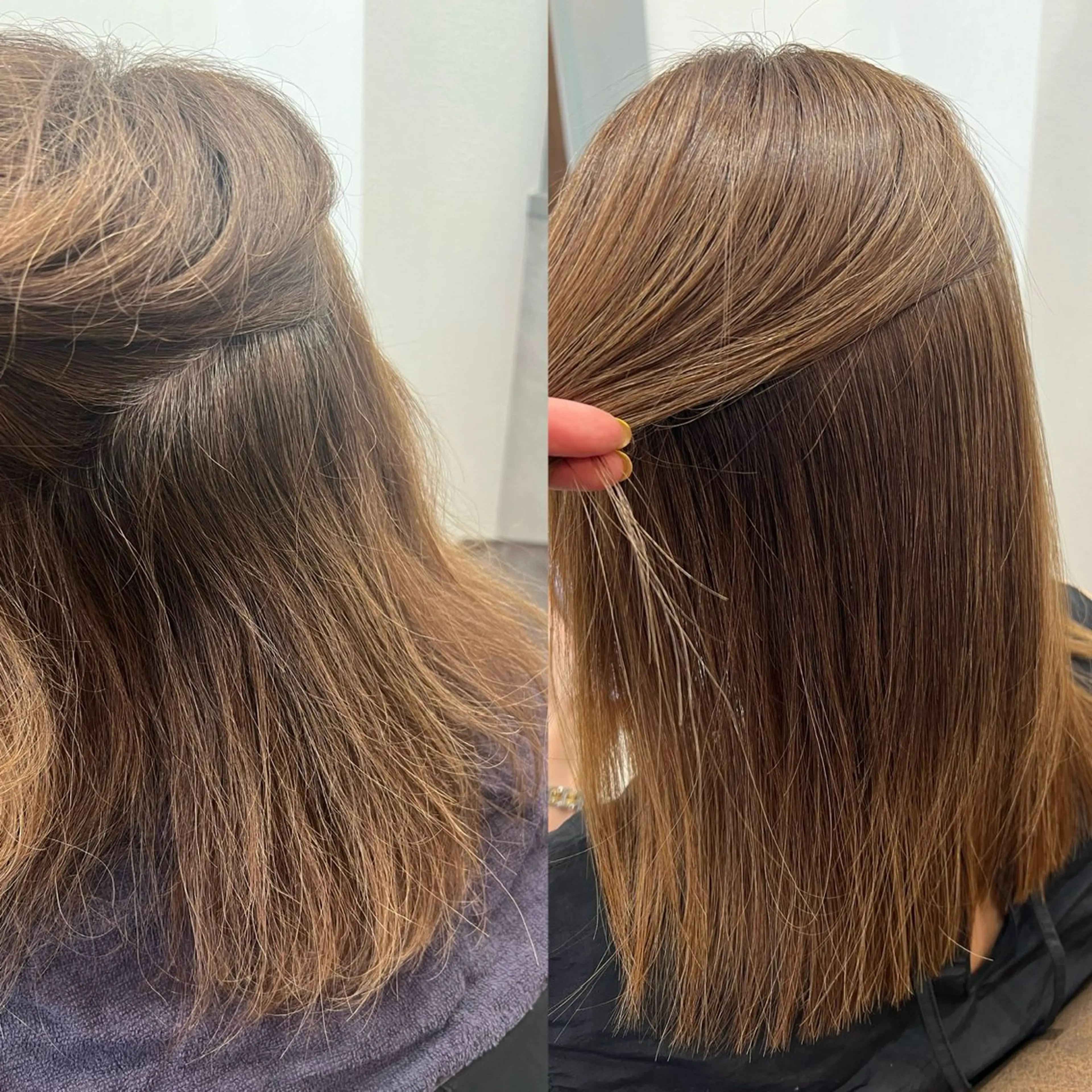 ミディアム カット 縮毛矯正 トリートメント ヘッドスパ studio HEAP 辻堂 髪質改善サロン所属・美髪矯正/髪質改善 🌼 原田 愛弓のヘアスタイル