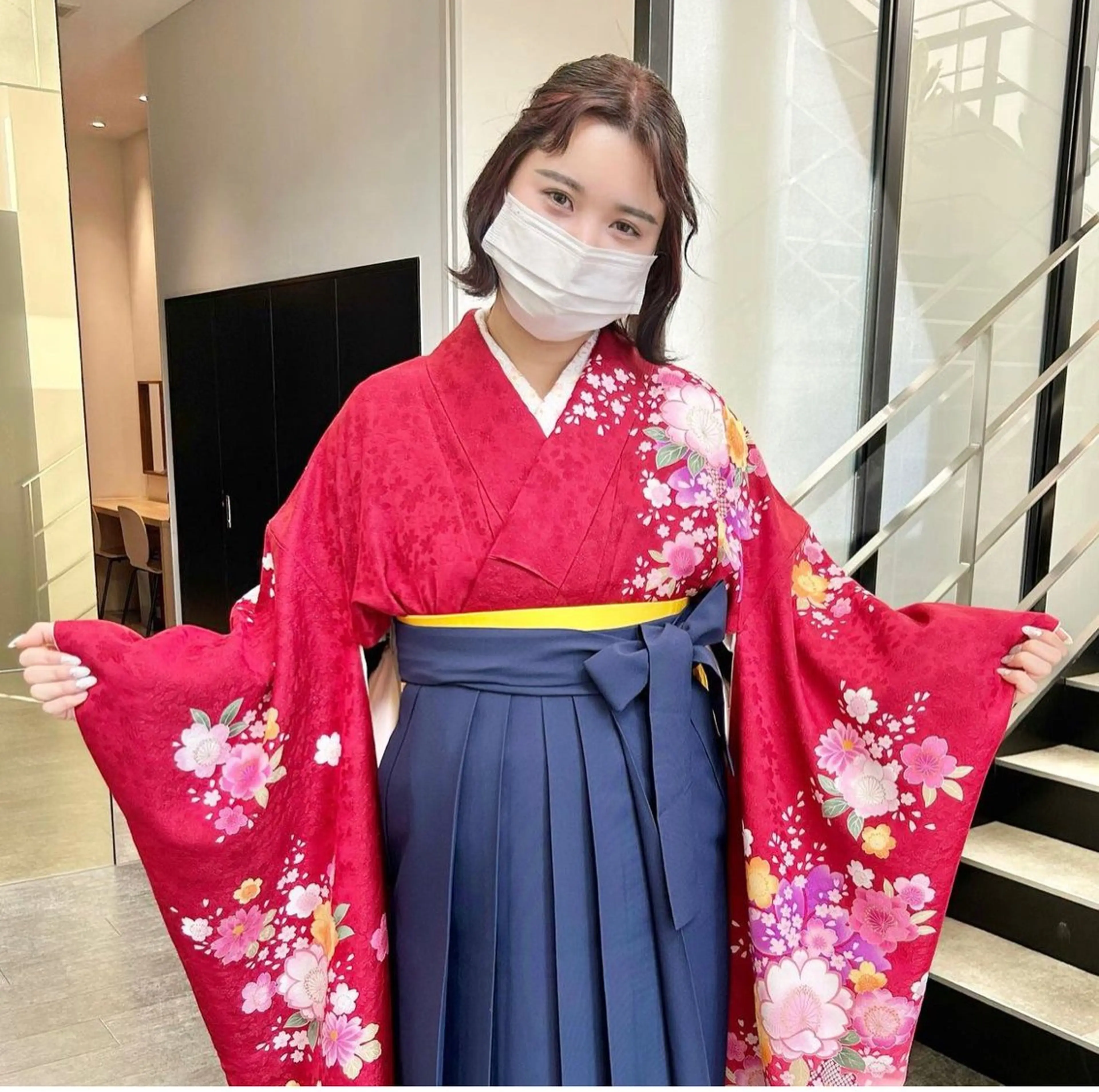 ミディアム カラー パーマ ヘアアレンジ 卒業式のヘアスタイル 着付け GOTODAY SHAiRE SALON (原宿本店)所属・stylist 🎀 kanaのその他イメージ