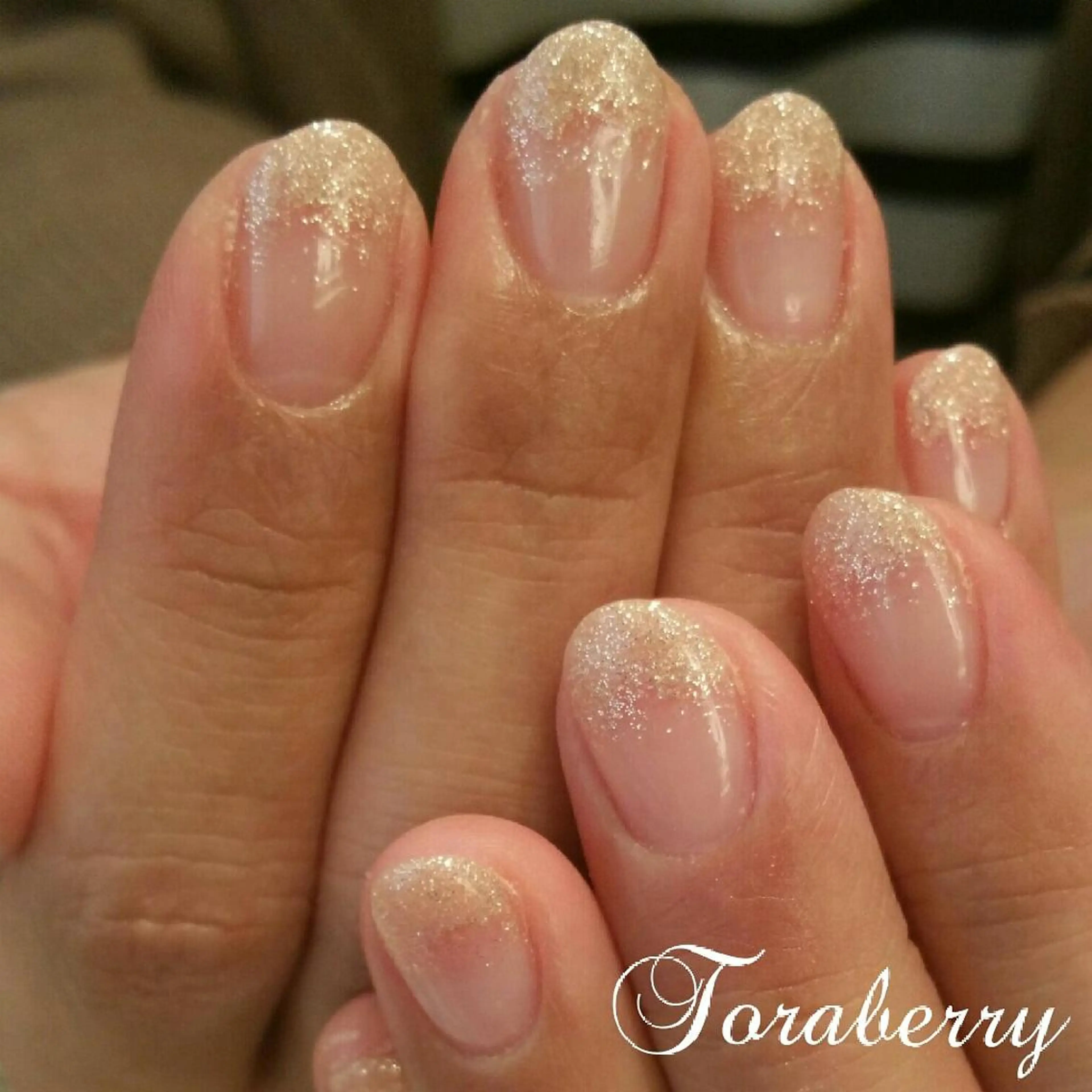 ネイル グラデーション ラメ(グリッター) ラメグラデーション ネイリスト なつみのネイルデザイン