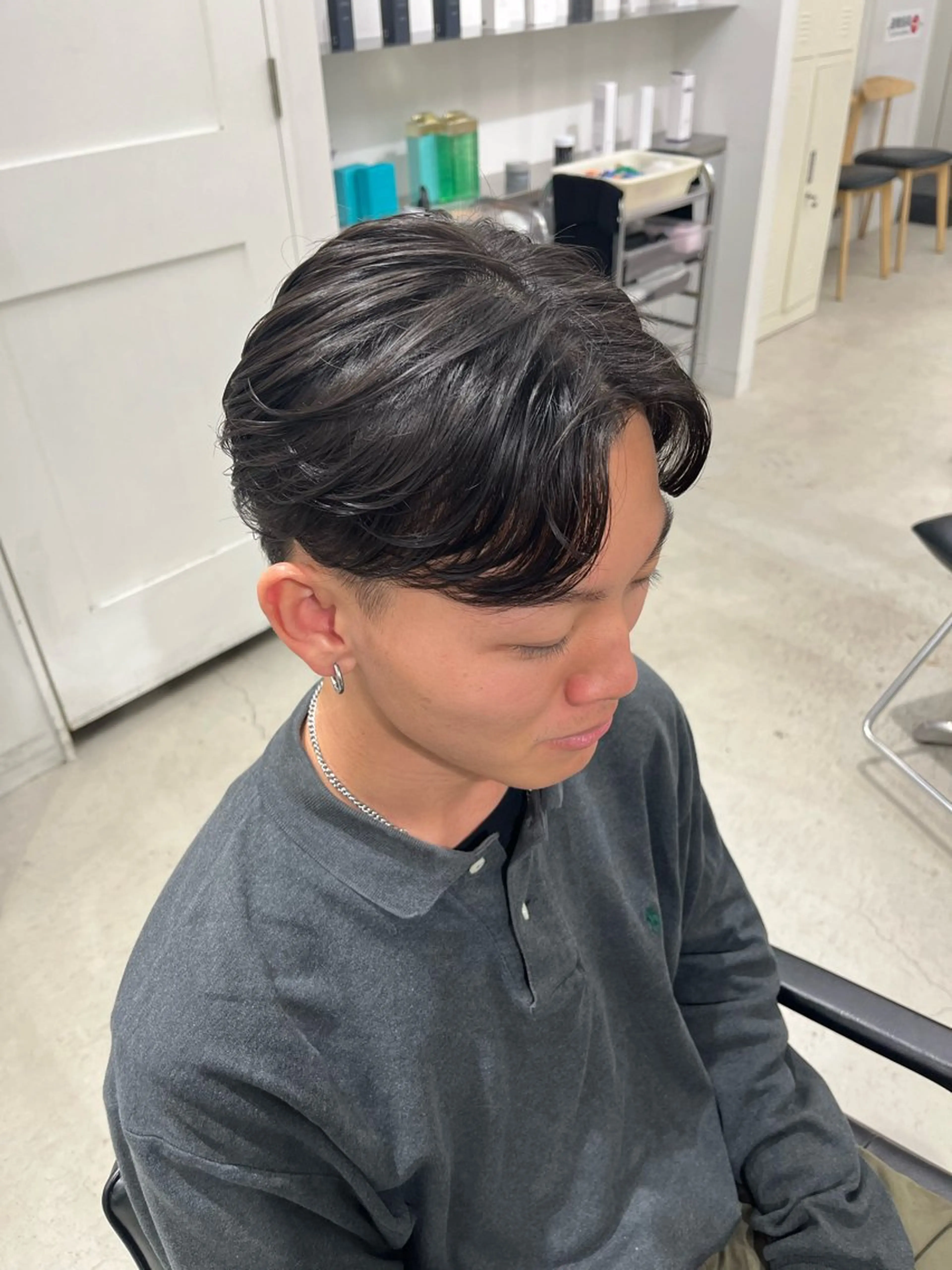 パーマ メンズ 深谷 侑亮のヘアスタイル