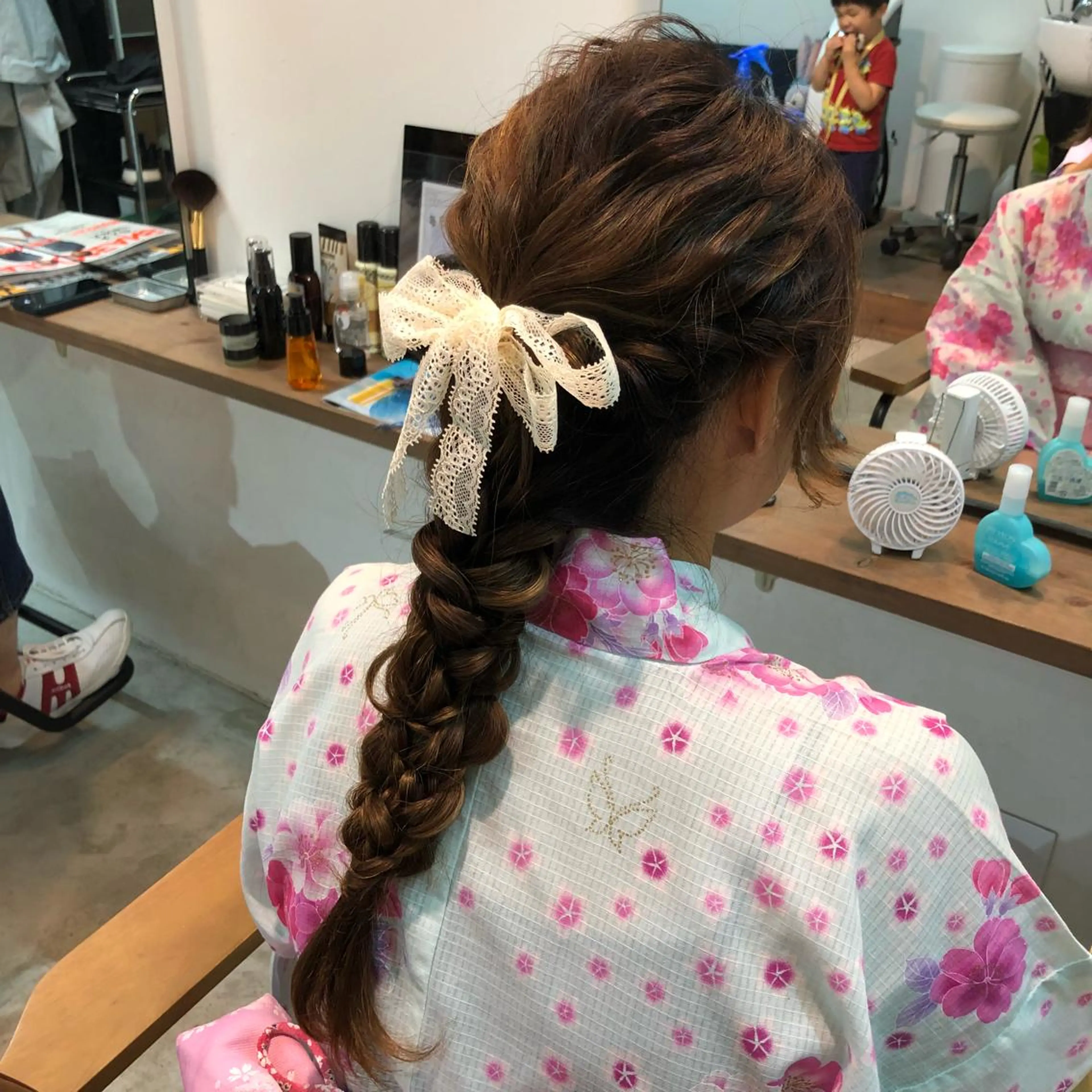 ロング ヘアアレンジ 三つ編み 村田 幸穂のヘアスタイル