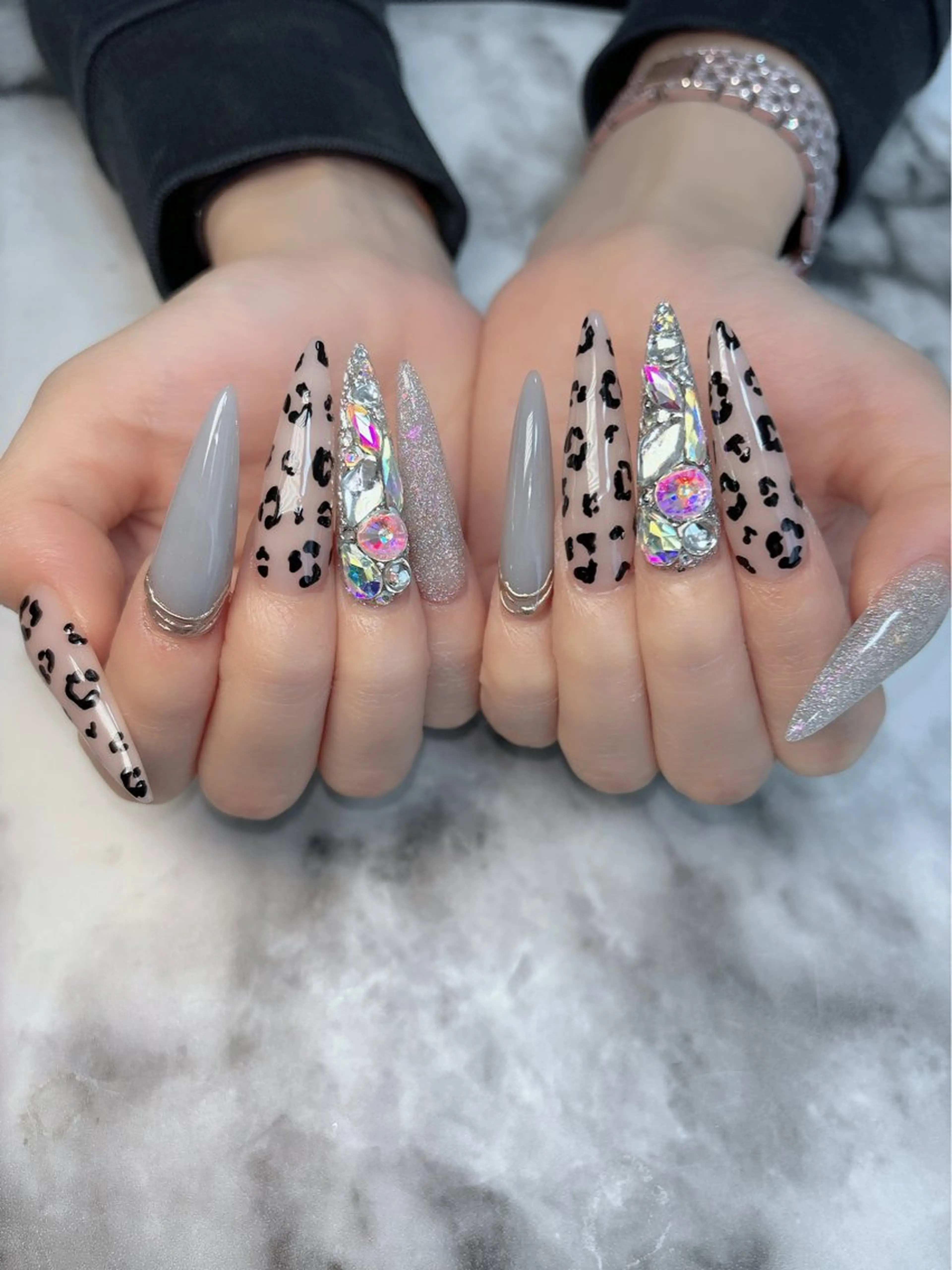 ネイル ロングネイル ハンドネイル salon de belnetta所属・kayo 💅のネイルデザイン