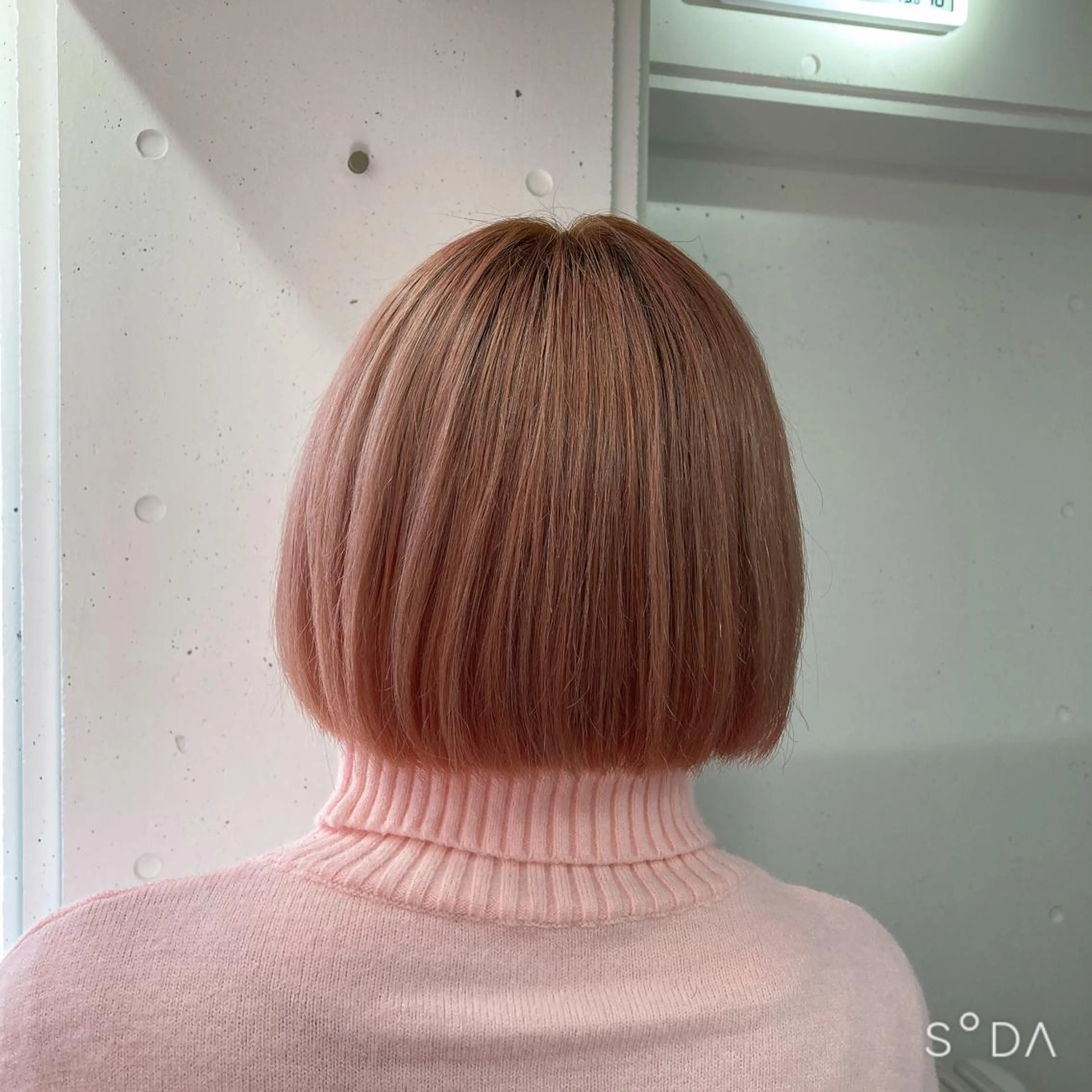 ショート カラー ベージュカラー ピンクカラー ピンクベージュ カット ヘアカラー ミルミー美容室所属・🦄💒💓齎藤 七海子🦄💒💓のマツエク・マツパデザイン