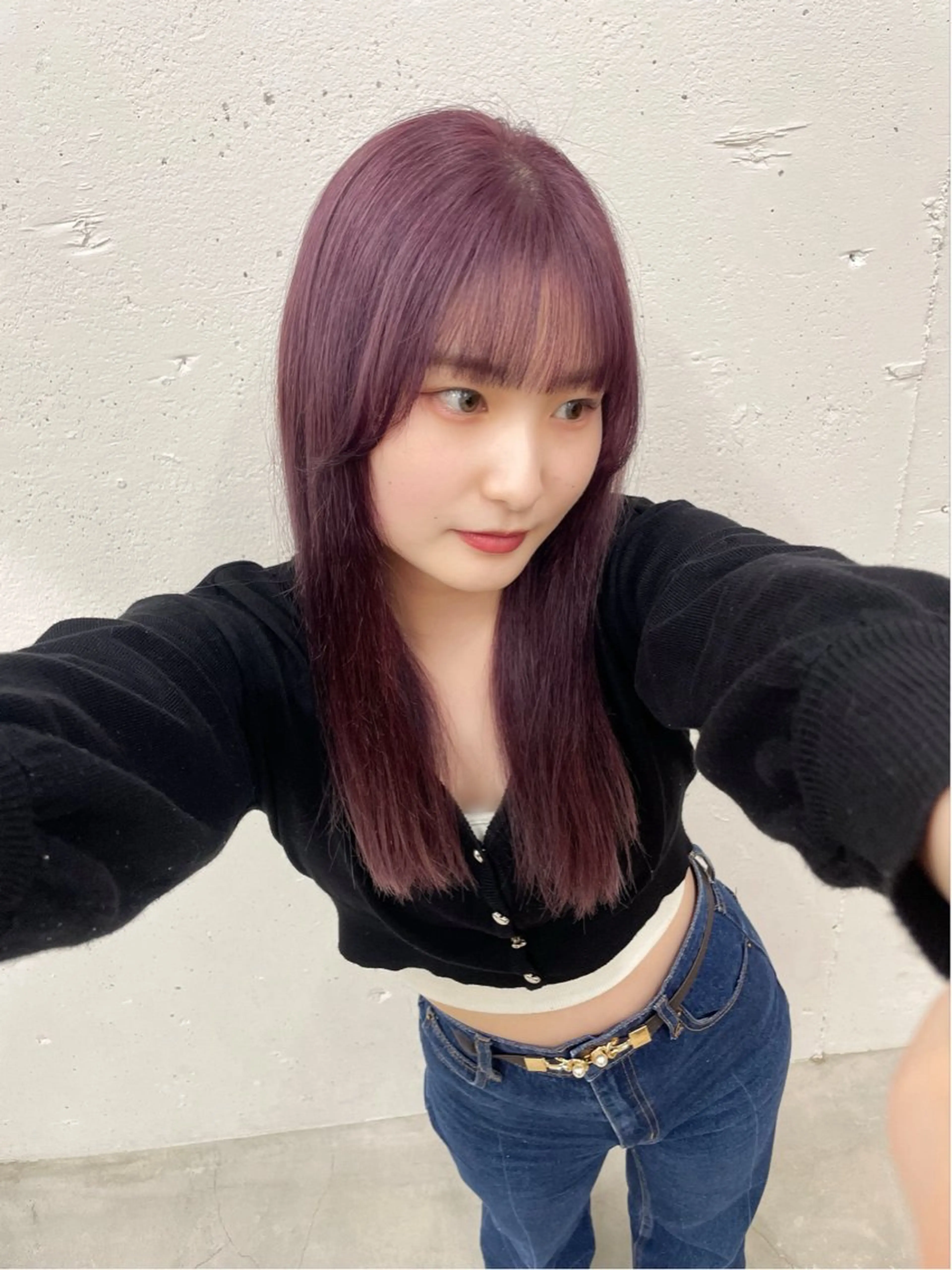 ロング カラー ヘアカラー トリートメント suzu 🤍 【 grace 】のヘアスタイル