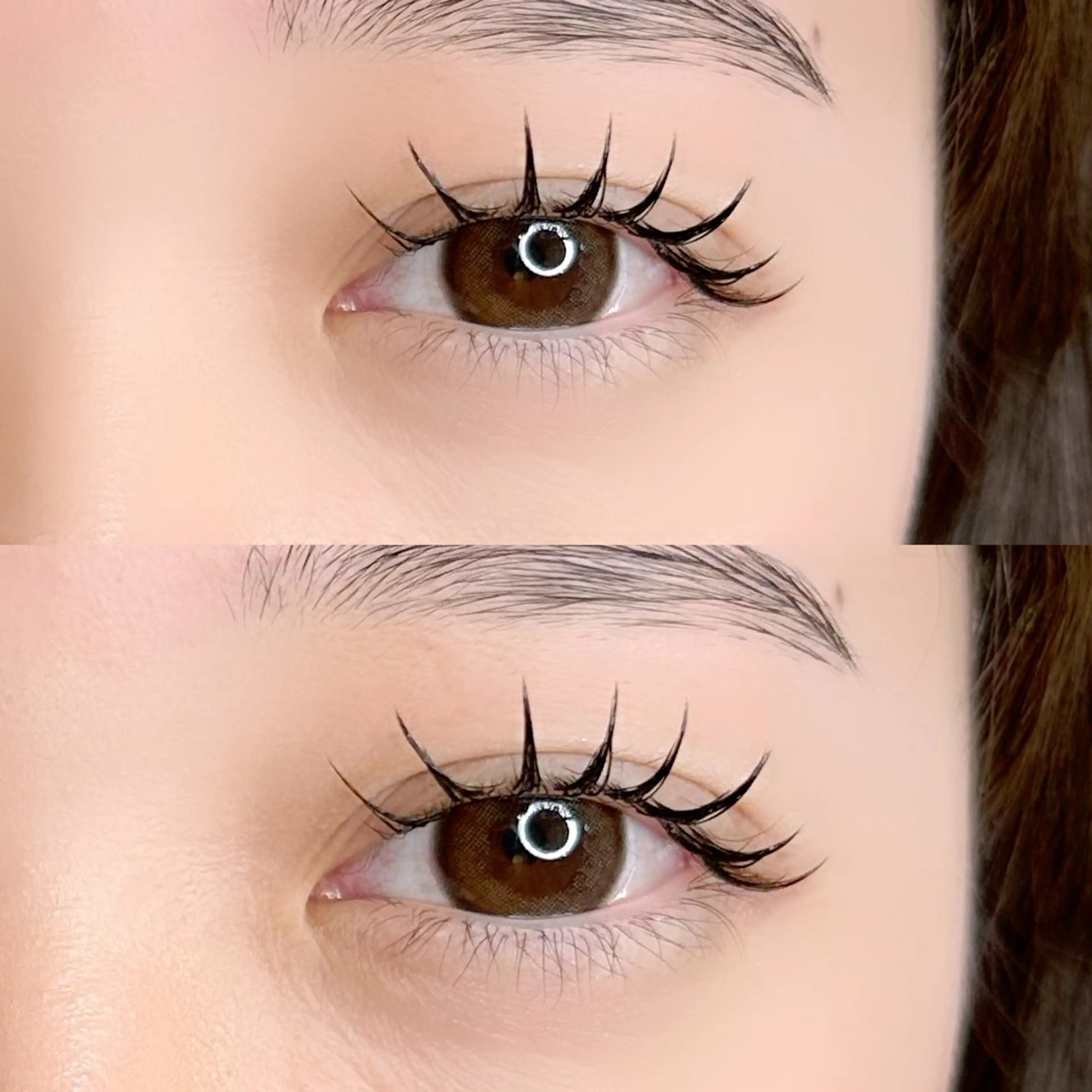 アンドヘルシー120​〜​140本💖根元からパッチリ⭐️束感❣️【エクステ×パーマ】指名料込みの写真