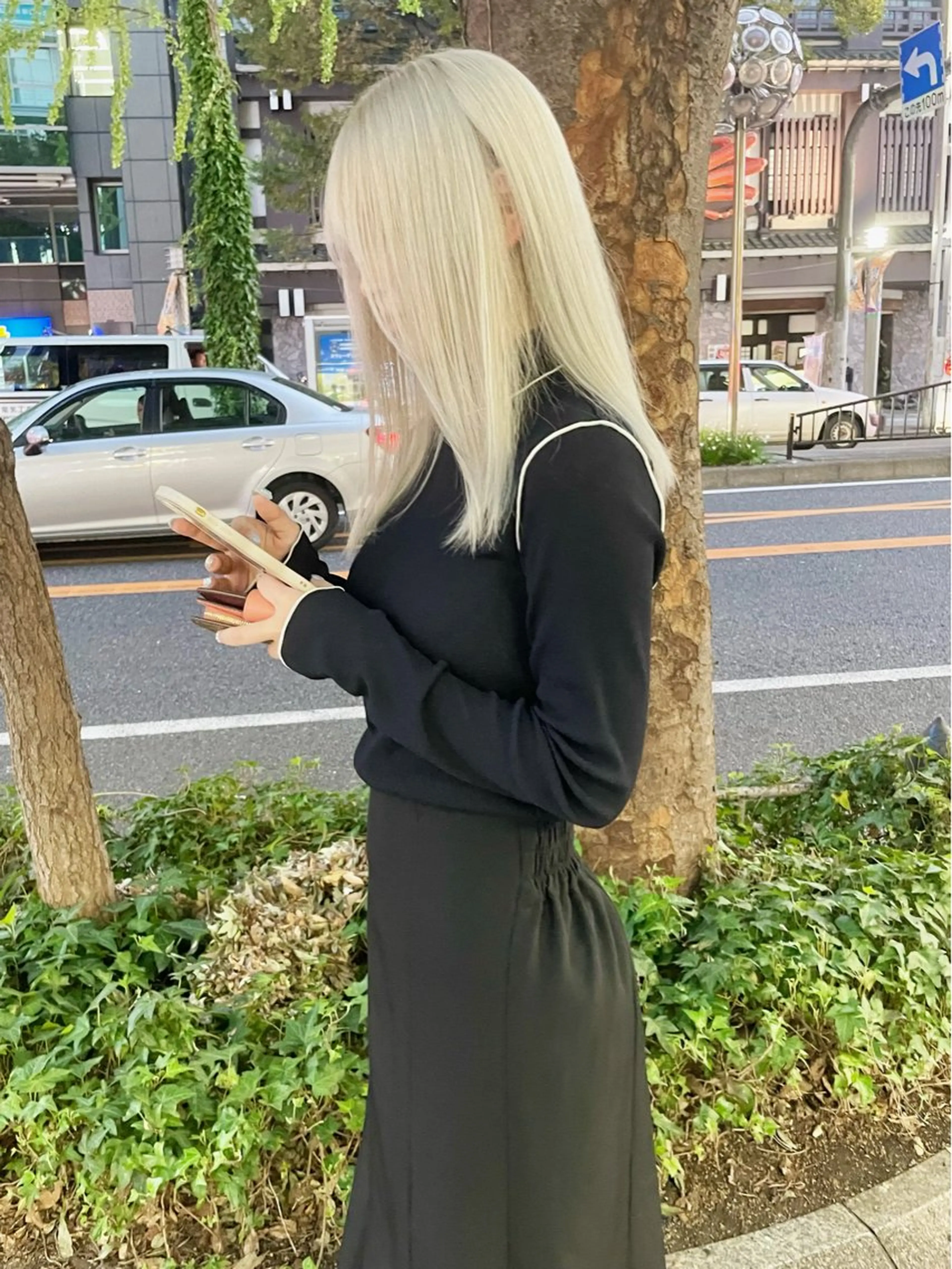 ミディアム ヘアカラー nehus.名古屋栄所属・大野 翔輝のヘアスタイル