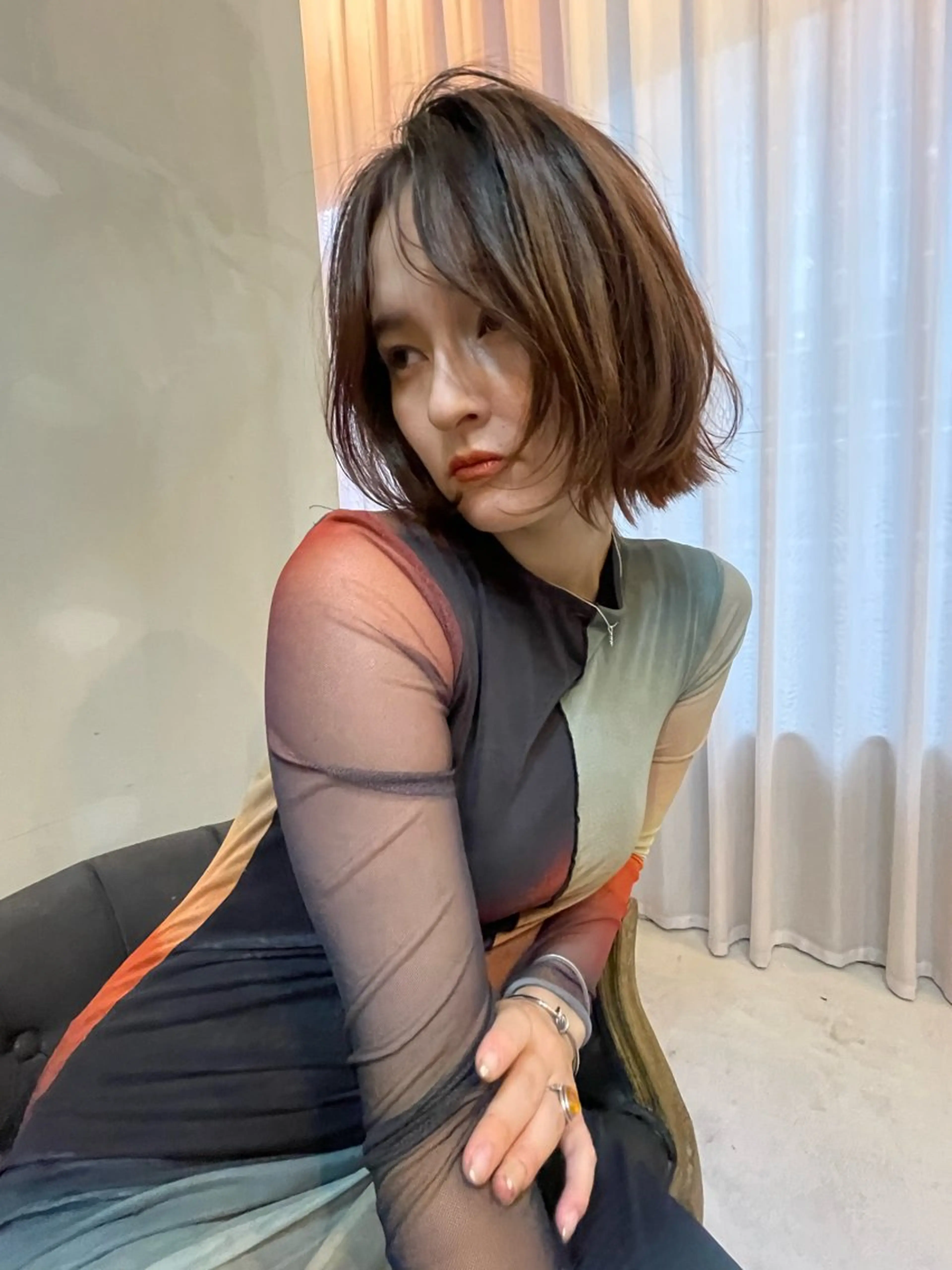 ショート カラー ショート/ボブ/ 心斎橋/宮脇美奈のヘアスタイル