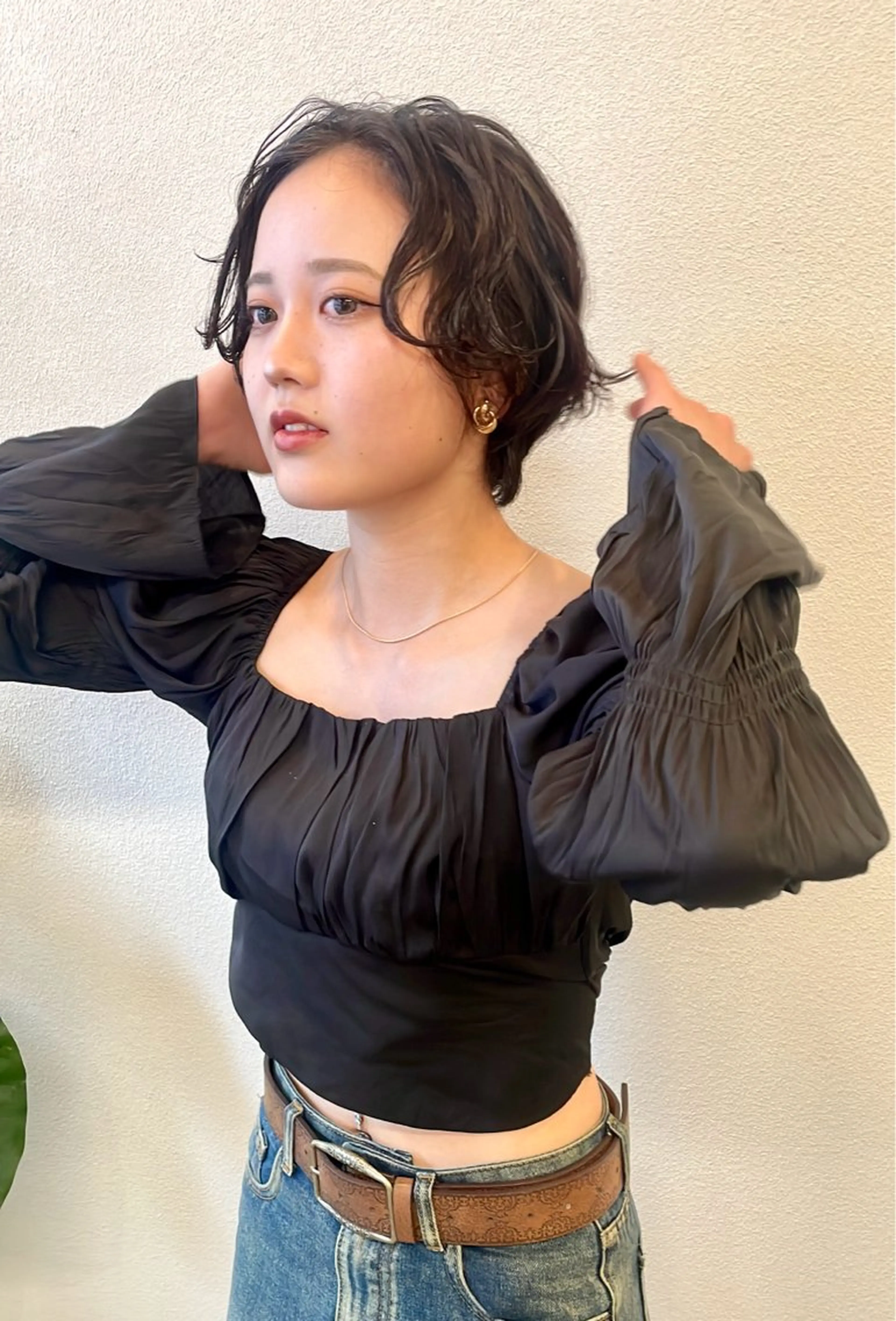 ショート パーマ カット パーマ ヒナゴ トヨカズのヘアスタイル