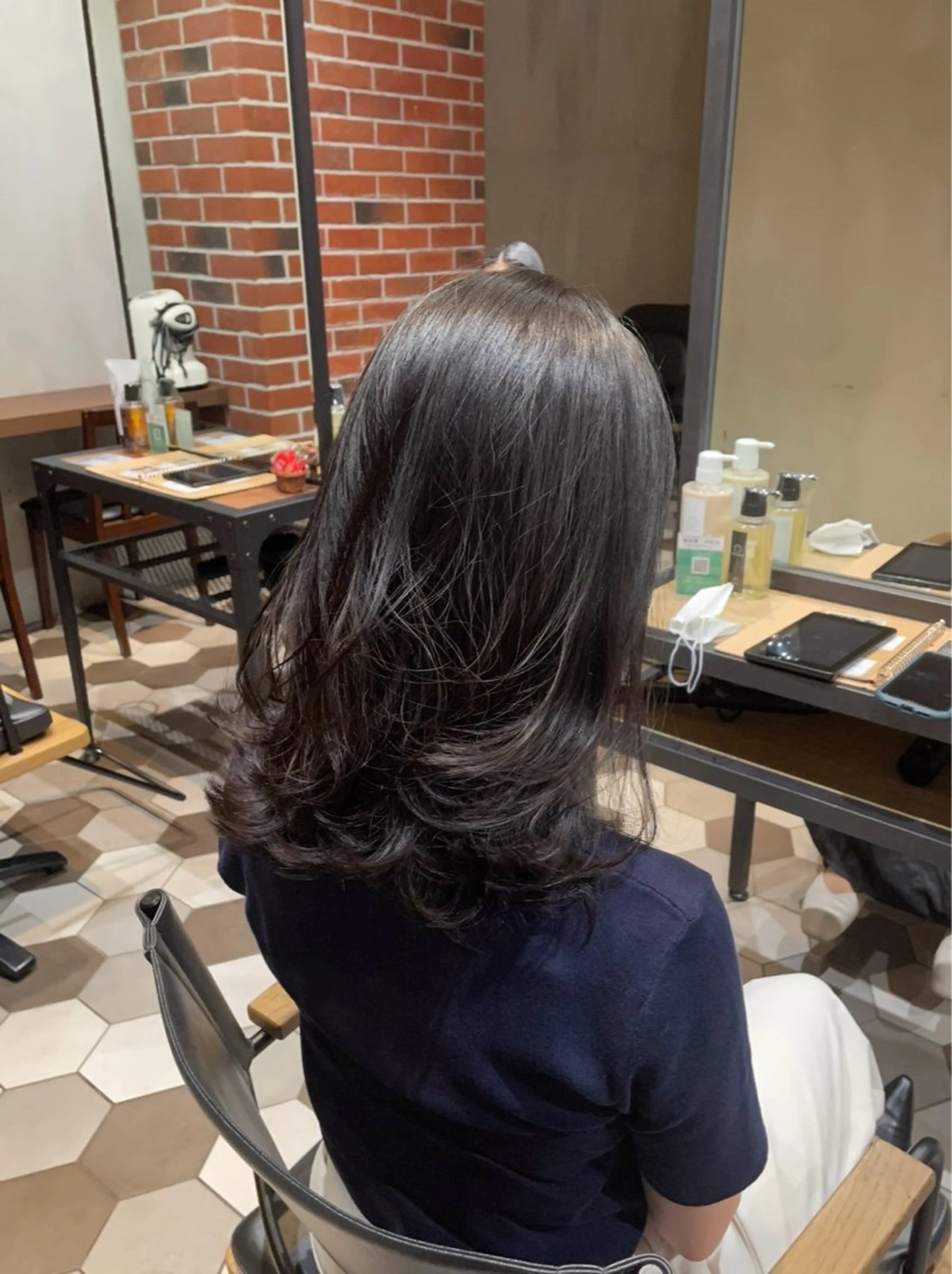 セミロング レイヤーカット/髪質 改善/Hayatoのヘアスタイル