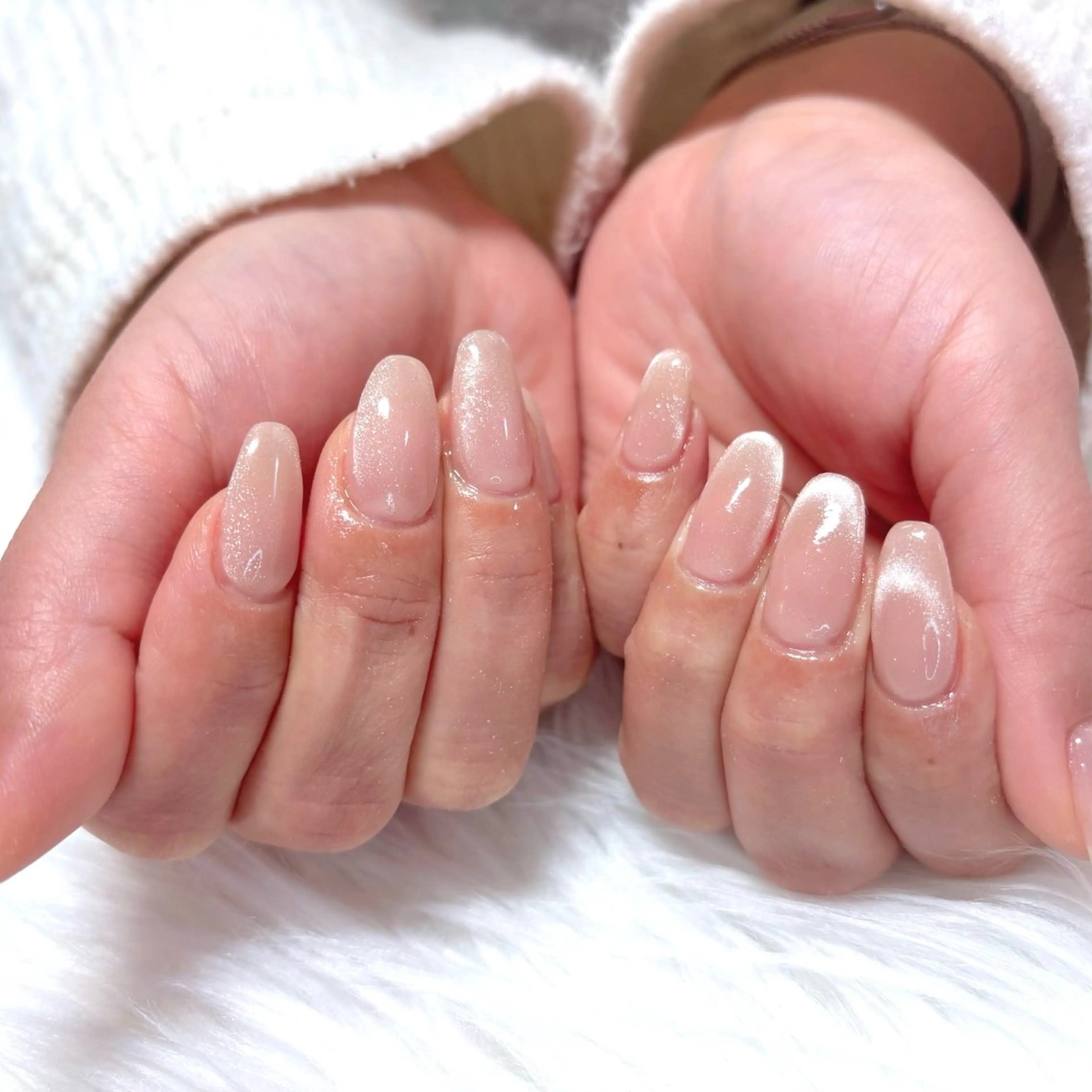 ネイル フレンチネイル キラキラネイル マグネットネイル ハンドネイル Noix nailのネイルデザイン