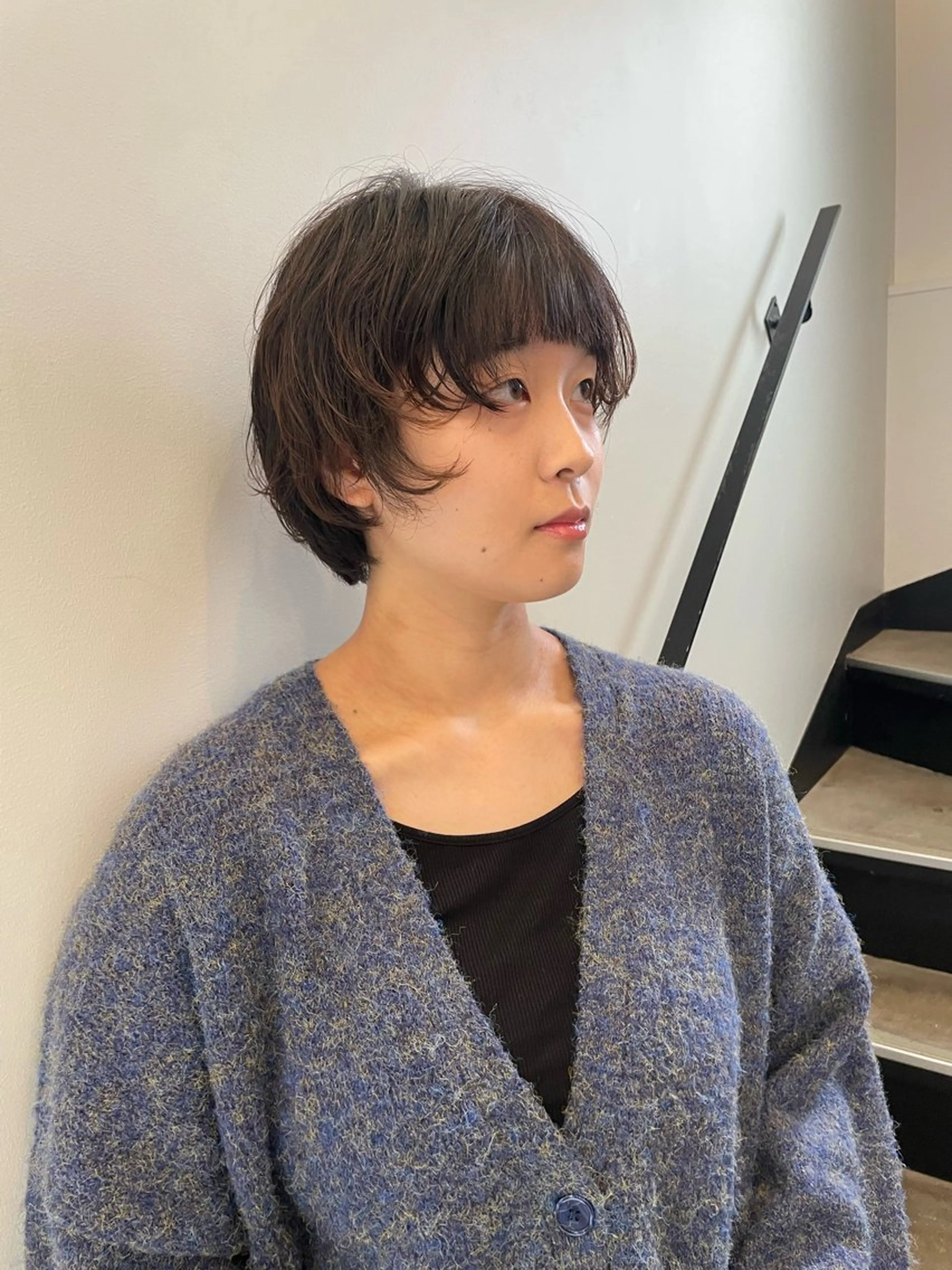 ショート パーマ カット パーマ トリートメント ボブ／パーマ指名 No. 1🍃れんとのヘアスタイル