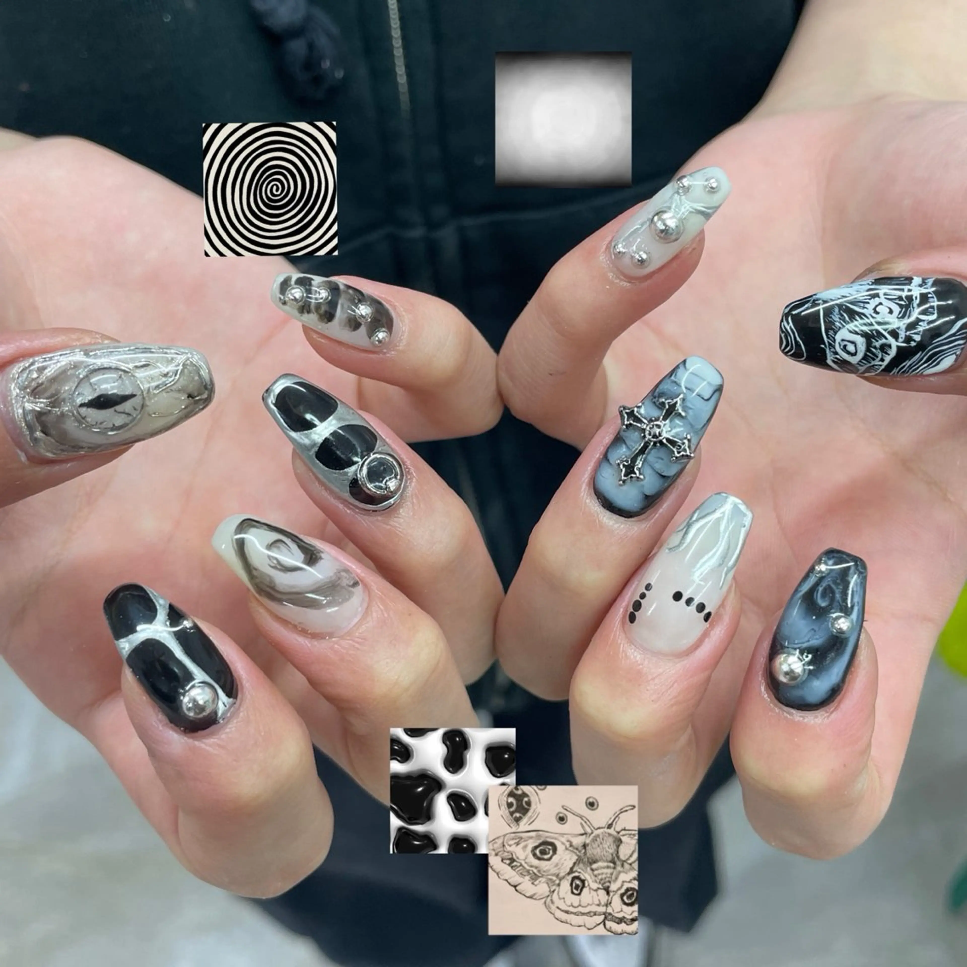 ネイル ハンドネイル ひめか🫁 推し概念・個性派のネイルデザイン