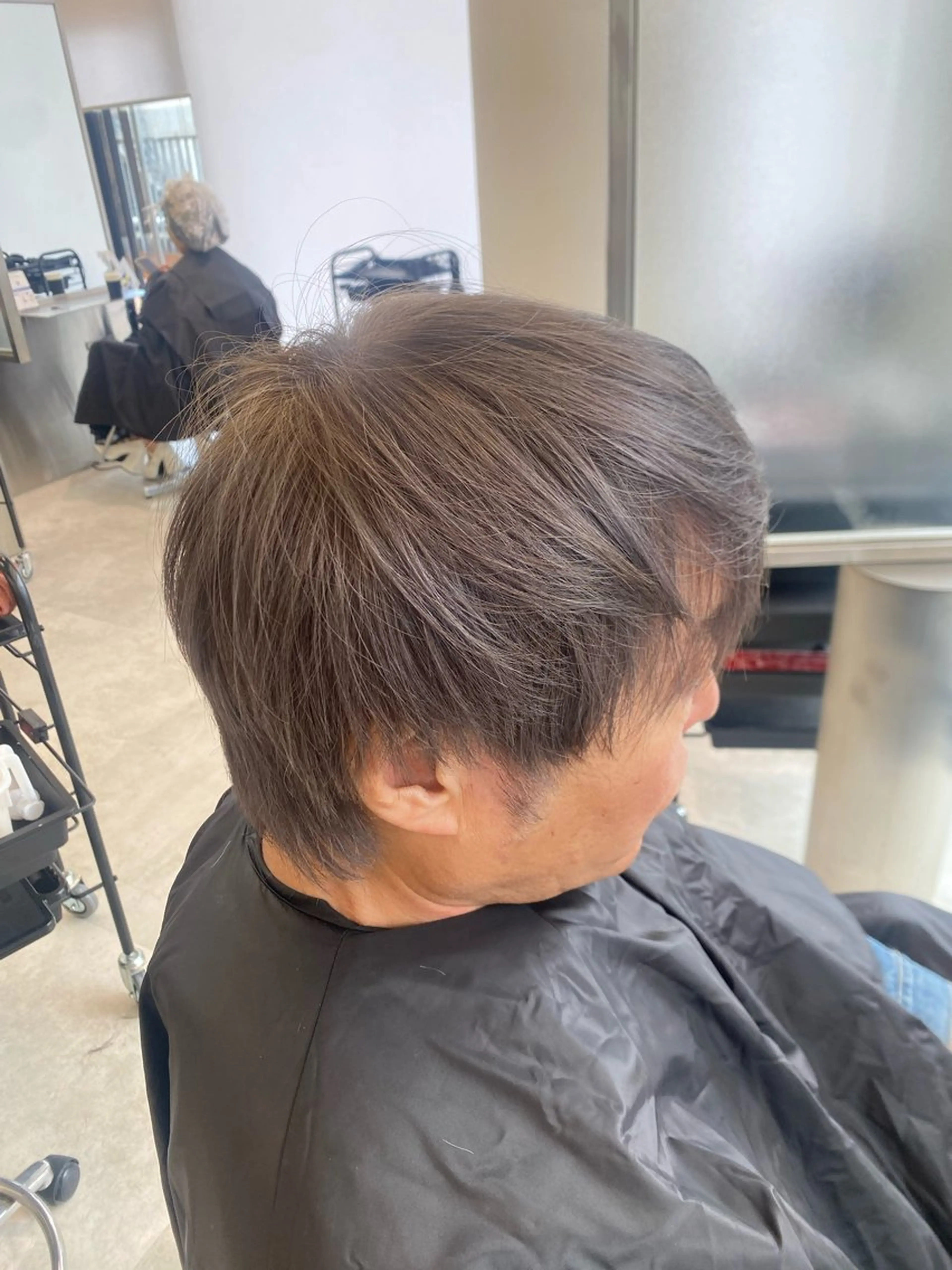 ショート カット ヘアカラー ハイライト、レイヤー カット/西梅田/中西のヘアスタイル