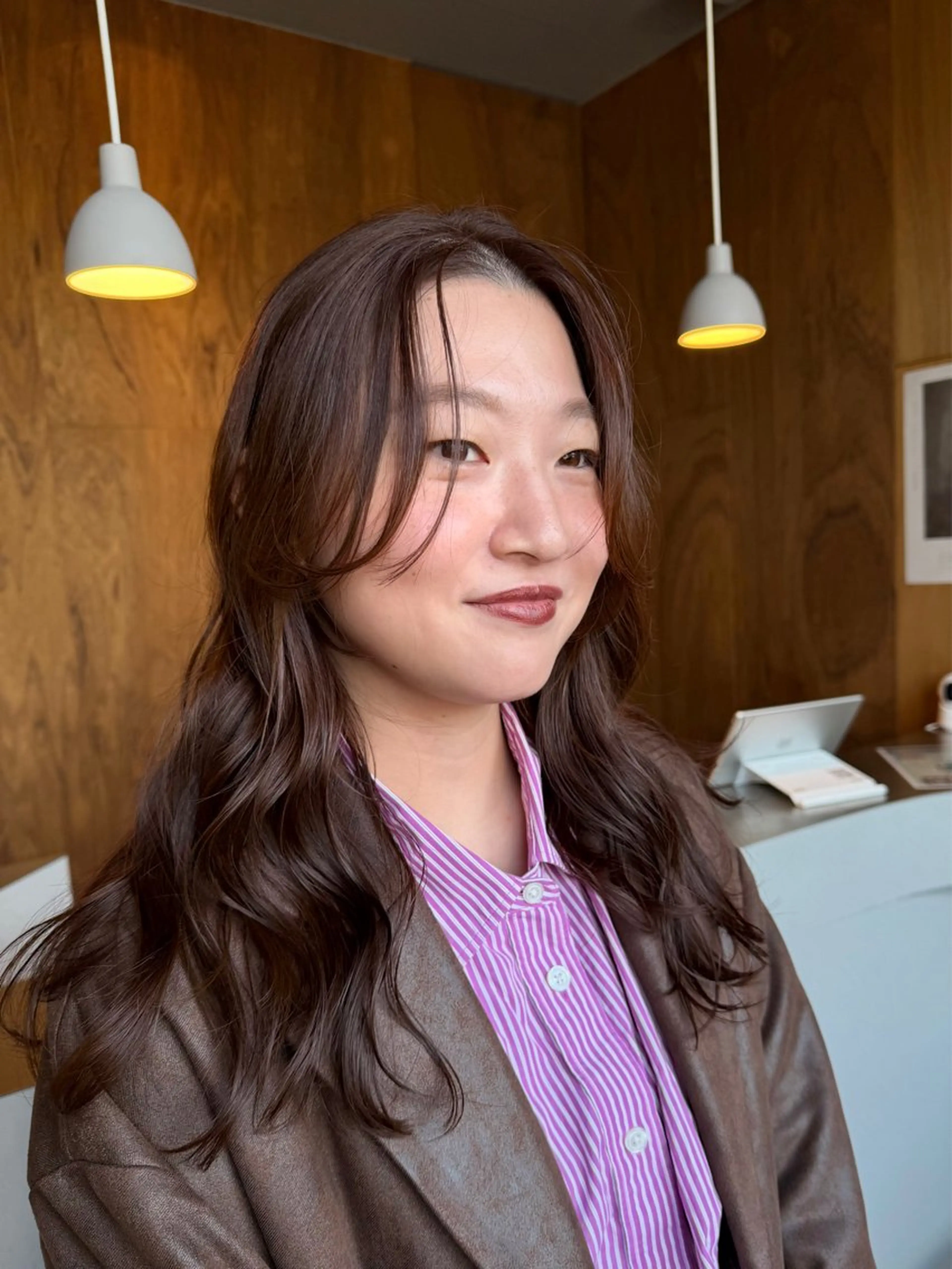 セミロング カラー ラベンダーカラー duft. cocoroのヘアスタイル