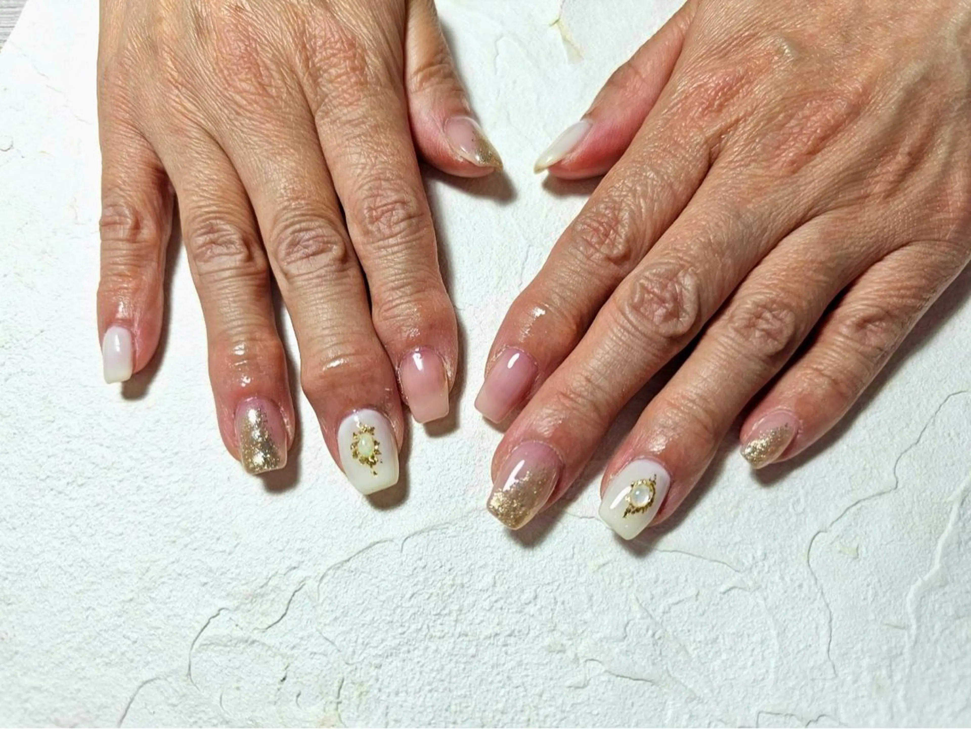 ネイル オーロラネイル フットネイル フレンチネイル ジェルネイル マグネットネイル Mogu nail 二子玉川のネイルデザイン