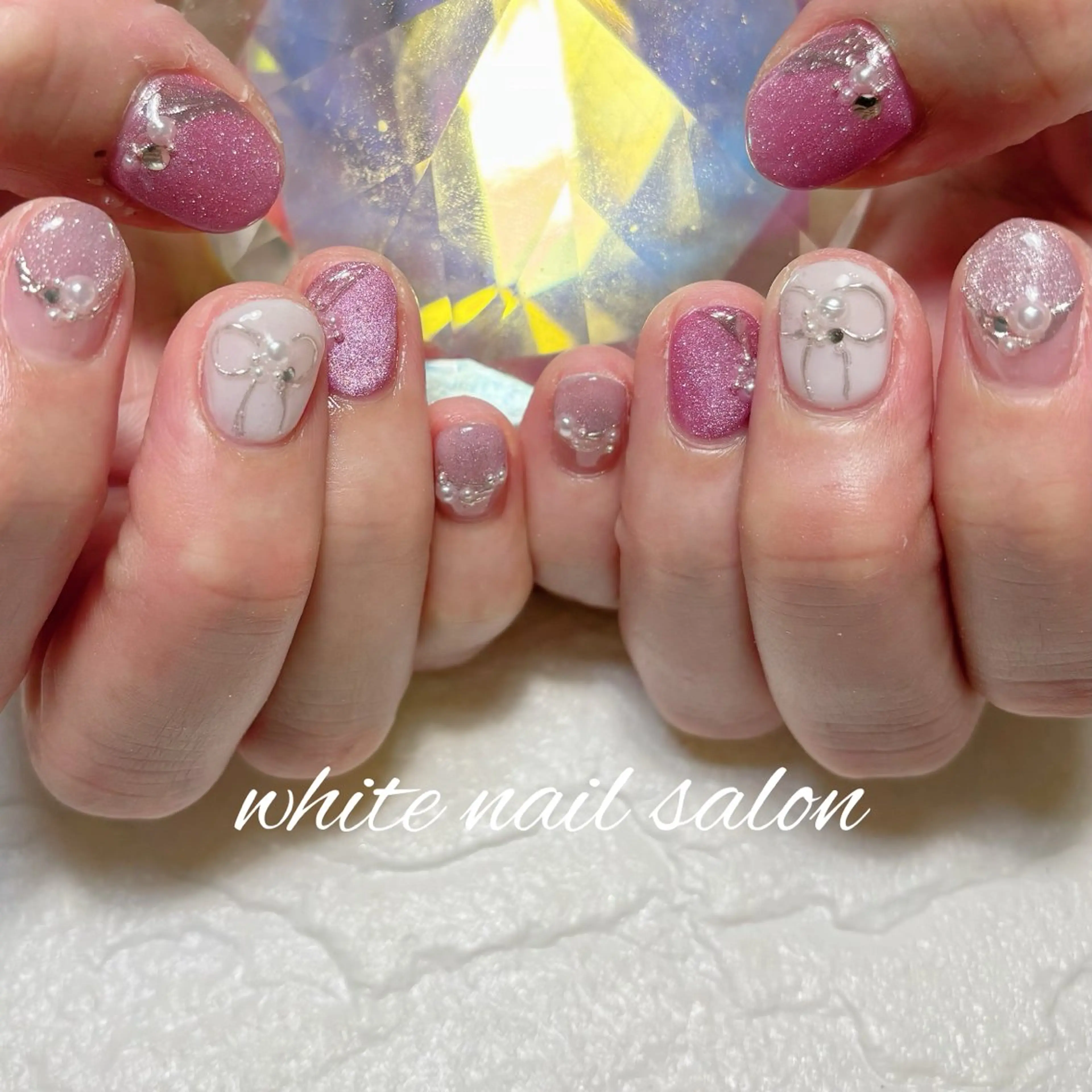 ネイル フットネイル 持ち込み ハンドネイル white nail salonのネイルデザイン