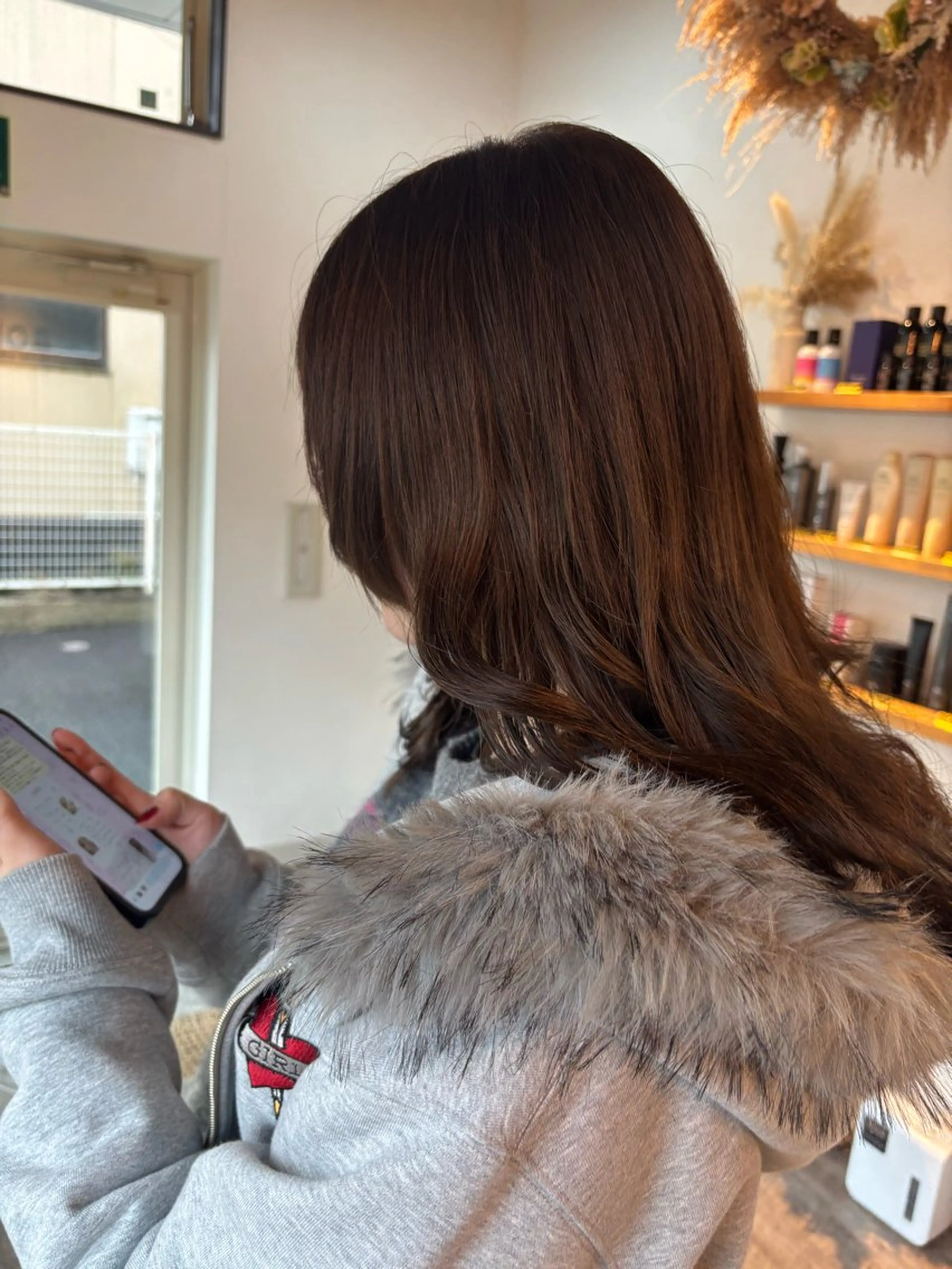 ロング カラー ふじたしの/湘南台 ハイライト/カラーのヘアスタイル