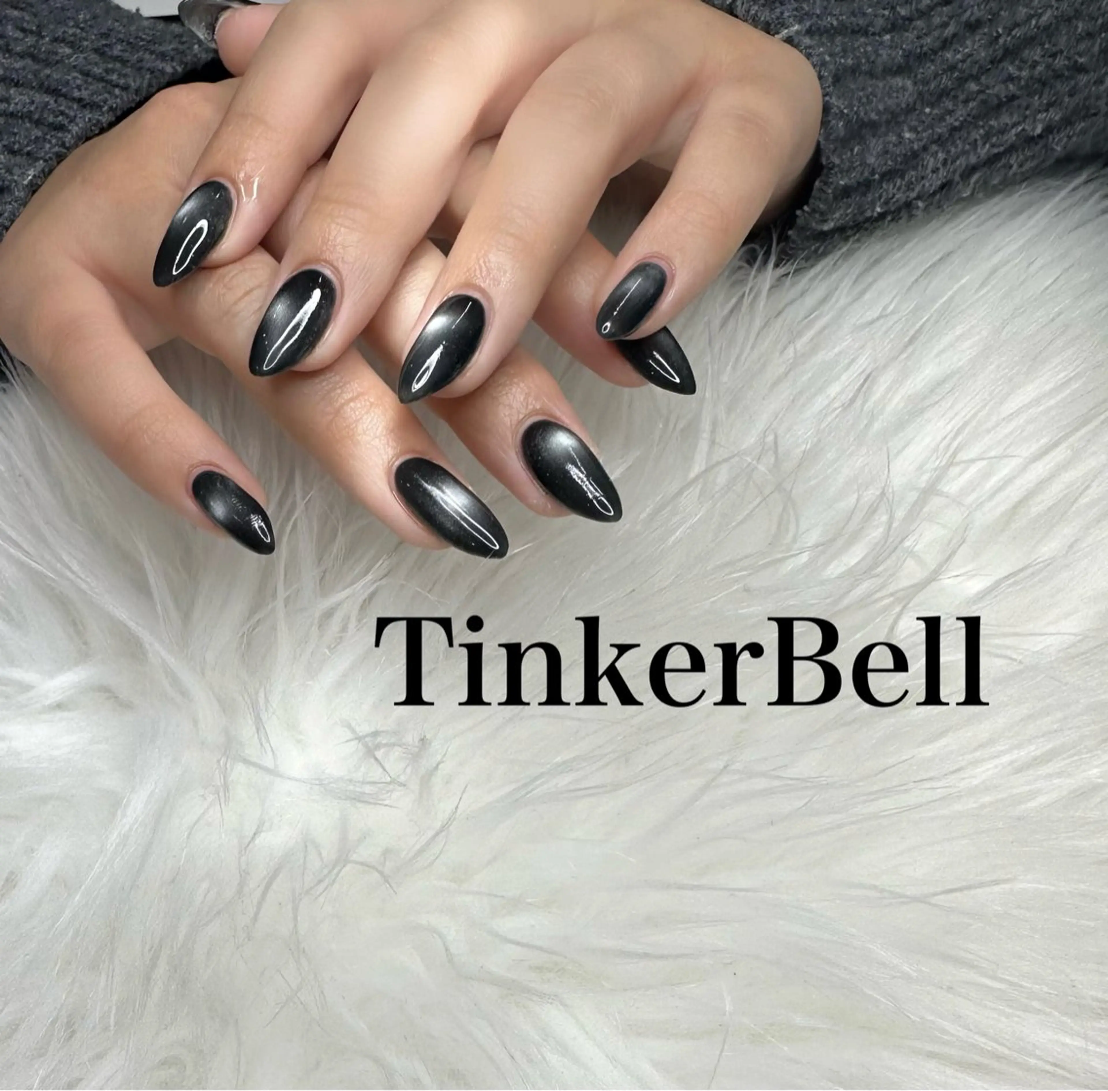 ネイル マグネットネイル ハンドネイル Tinker Bellのネイルデザイン