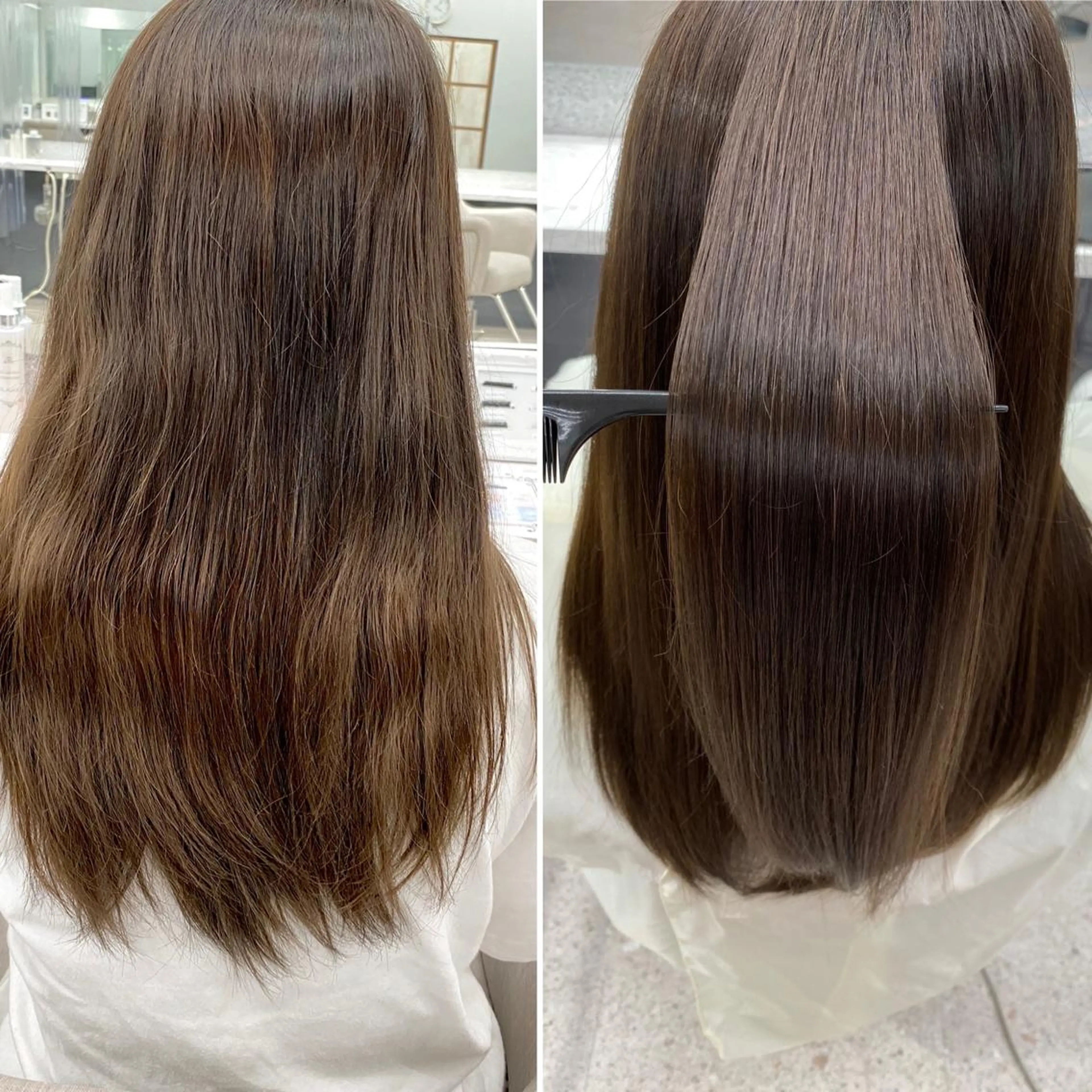 ロング 京都レイヤーカット/ 縮毛矯正/羽柴りくのヘアスタイル