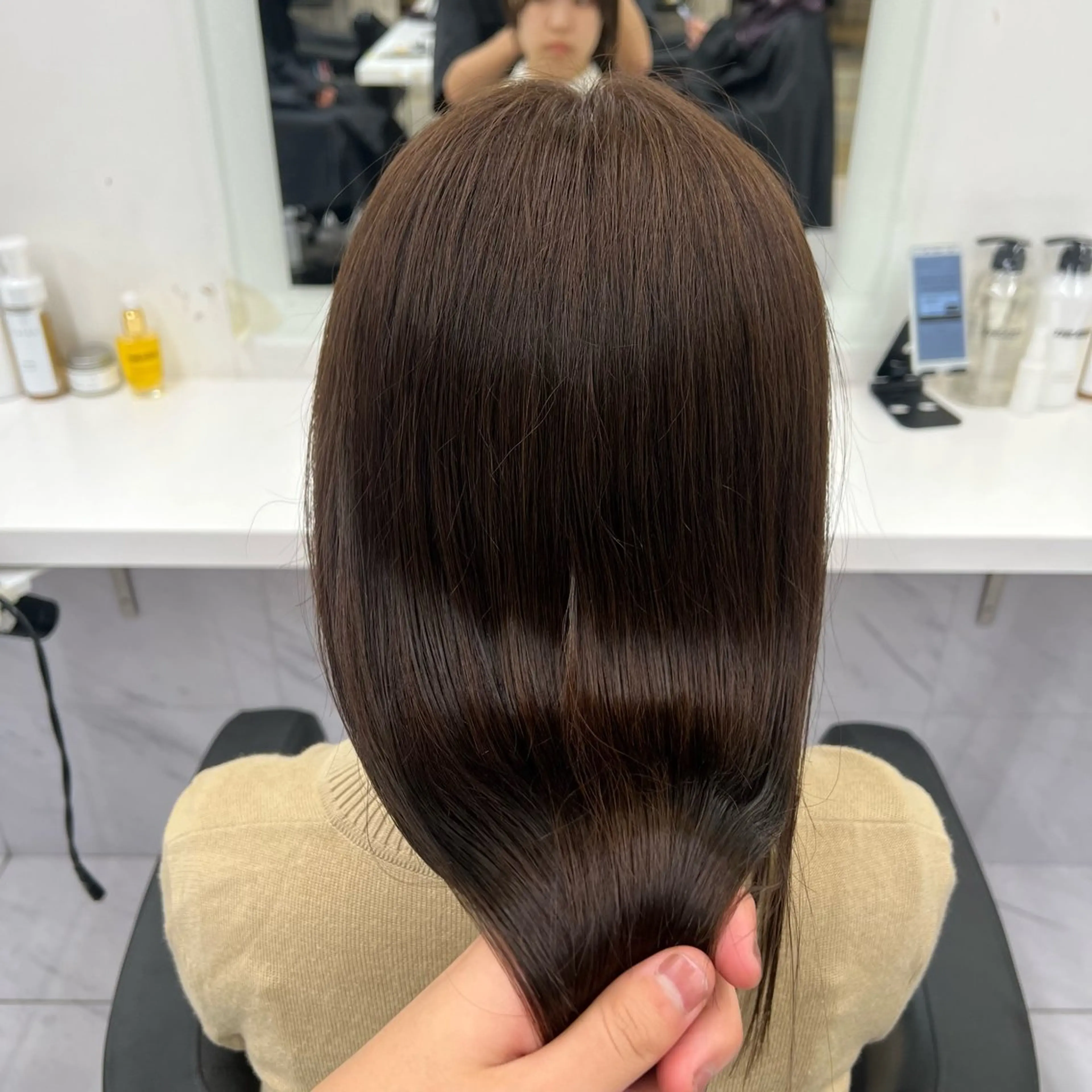 ロング カラー ヘアカラー トリートメント 韓国レイヤーカット /REIのヘアスタイル